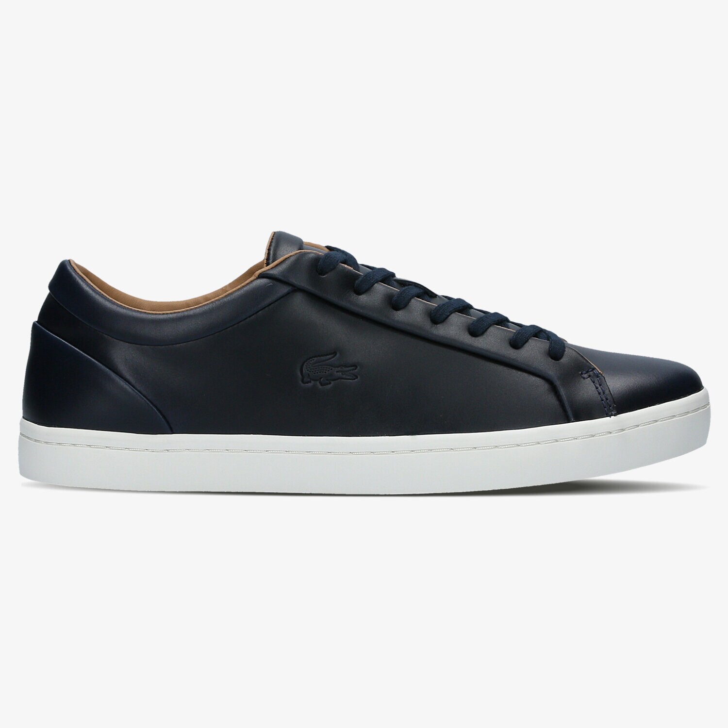 Buty sneakersy męskie LACOSTE STRAIGHTSET 316 3 732CAM0097003 GRANATOWY