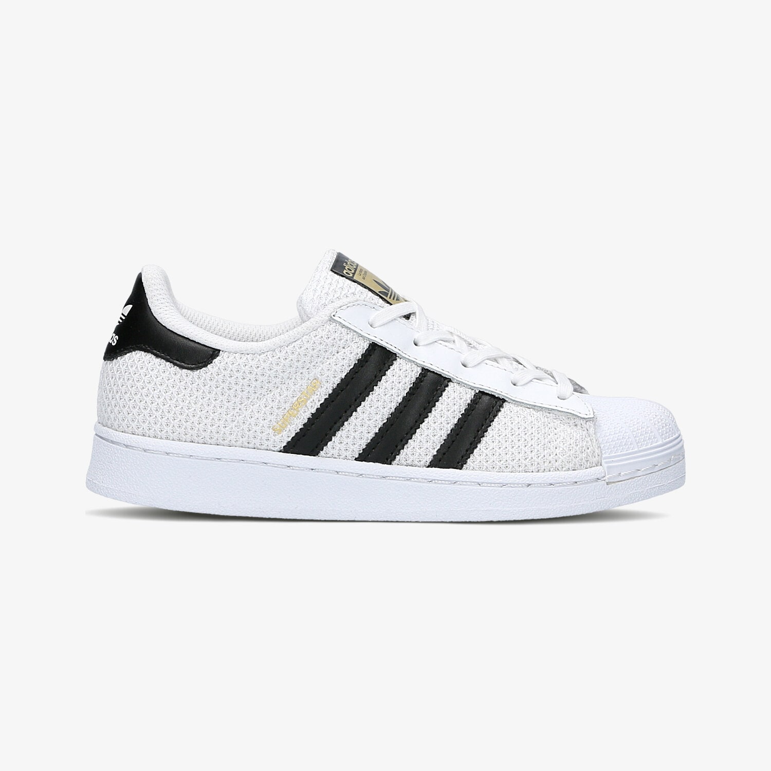 Buty sneakersy dla dzieci ADIDAS SUPERSTAR EL C S76614 BIAŁY