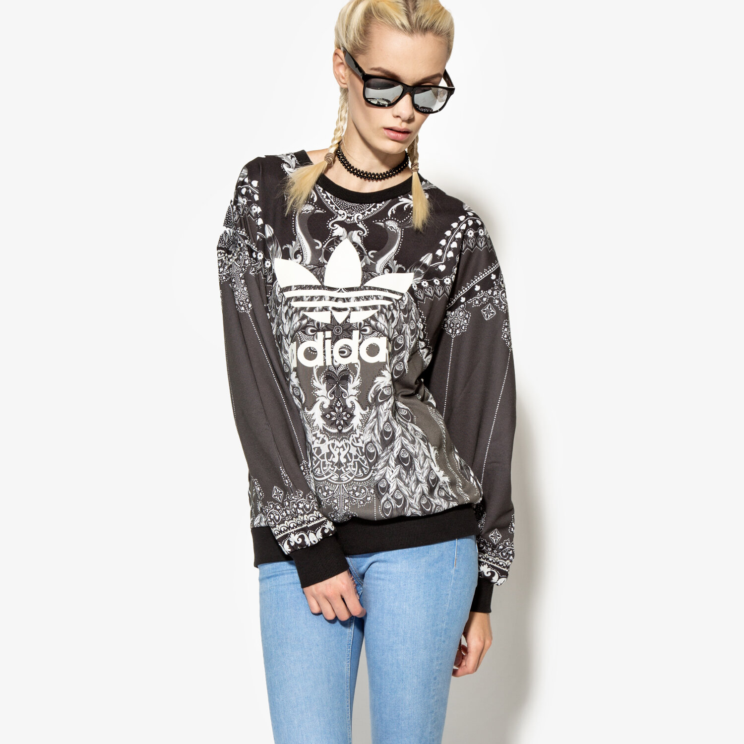 Bluza damska ADIDAS BLUZA PAVAO SWEATER AY6873 CZARNY