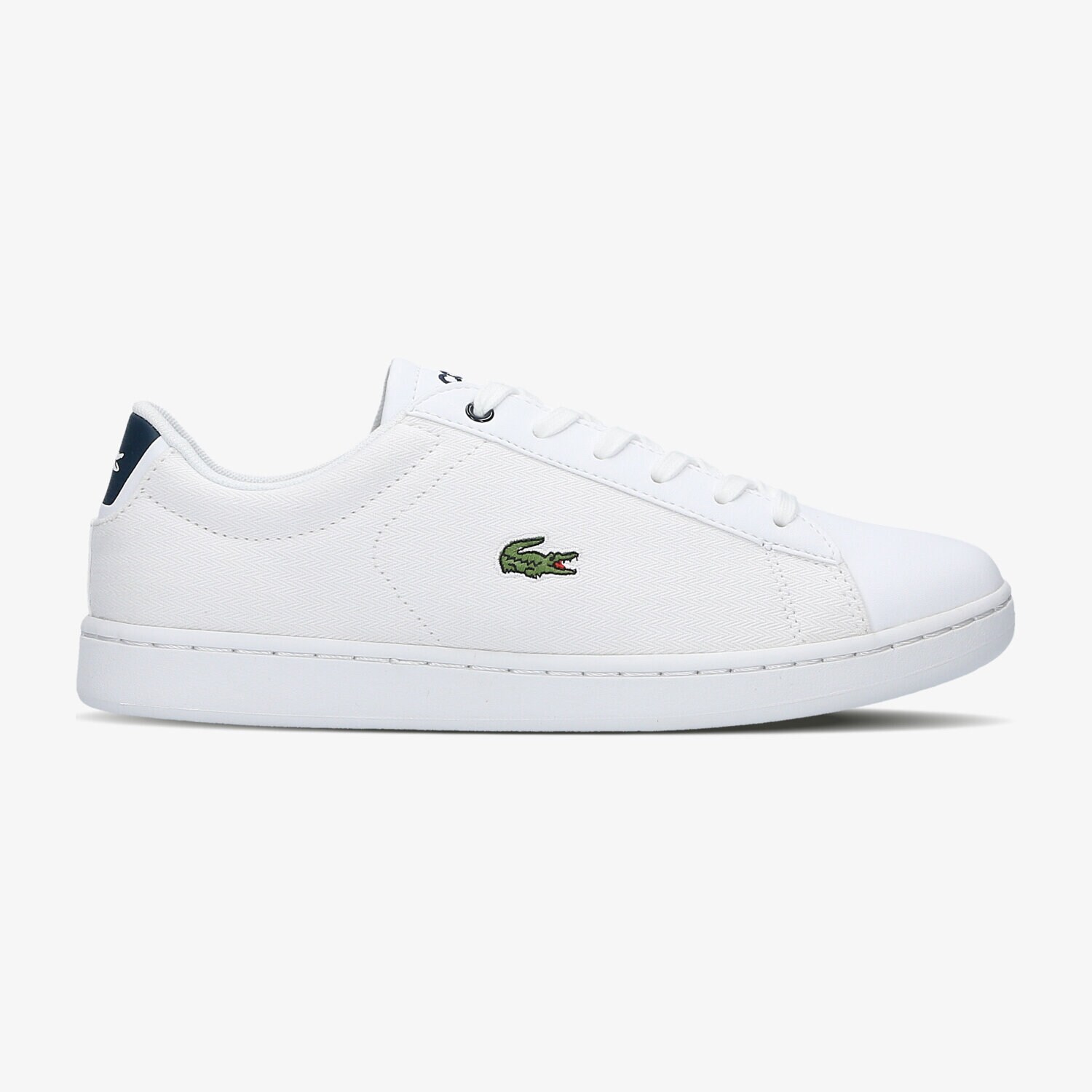 Buty sneakersy dla dzieci LACOSTE CARNABY EVO 316 1 732SPJ0108001 BIAŁY