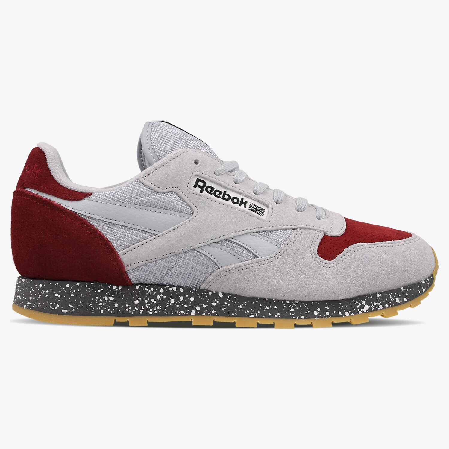 Buty sneakersy męskie REEBOK CL LEATHER SM AQ9772 SZARY