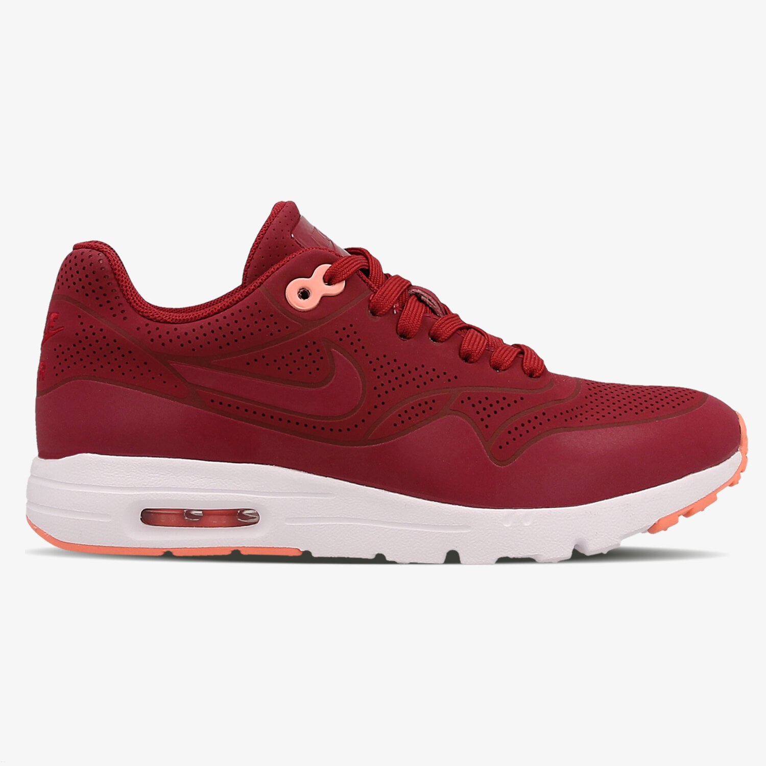 Buty sneakersy damskie NIKE WMNS AIR MAX 1 ULTRA MOIRE 704995602 CZERWONY