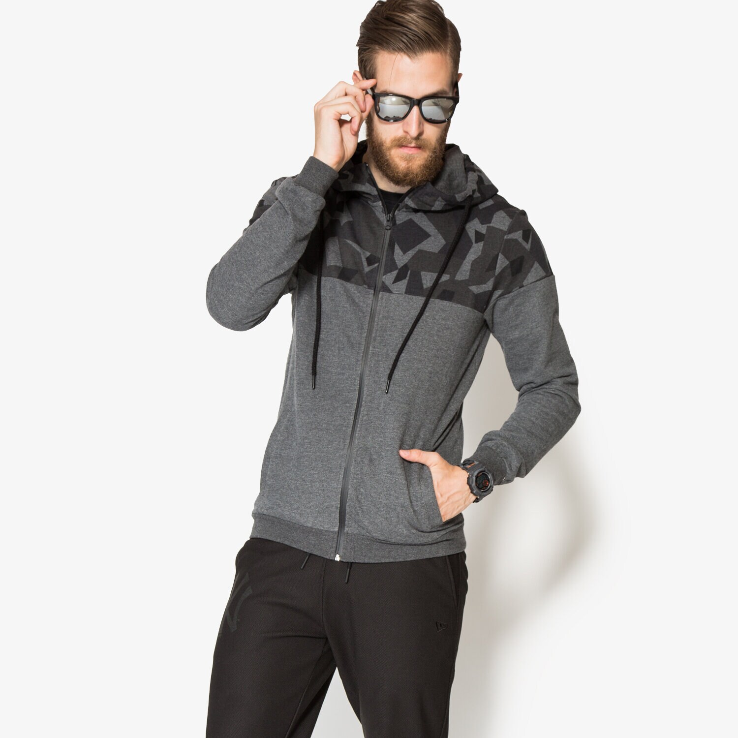Bluza męska CONFRONT BLUZA LAPIS CF36BLM11001 SZARY