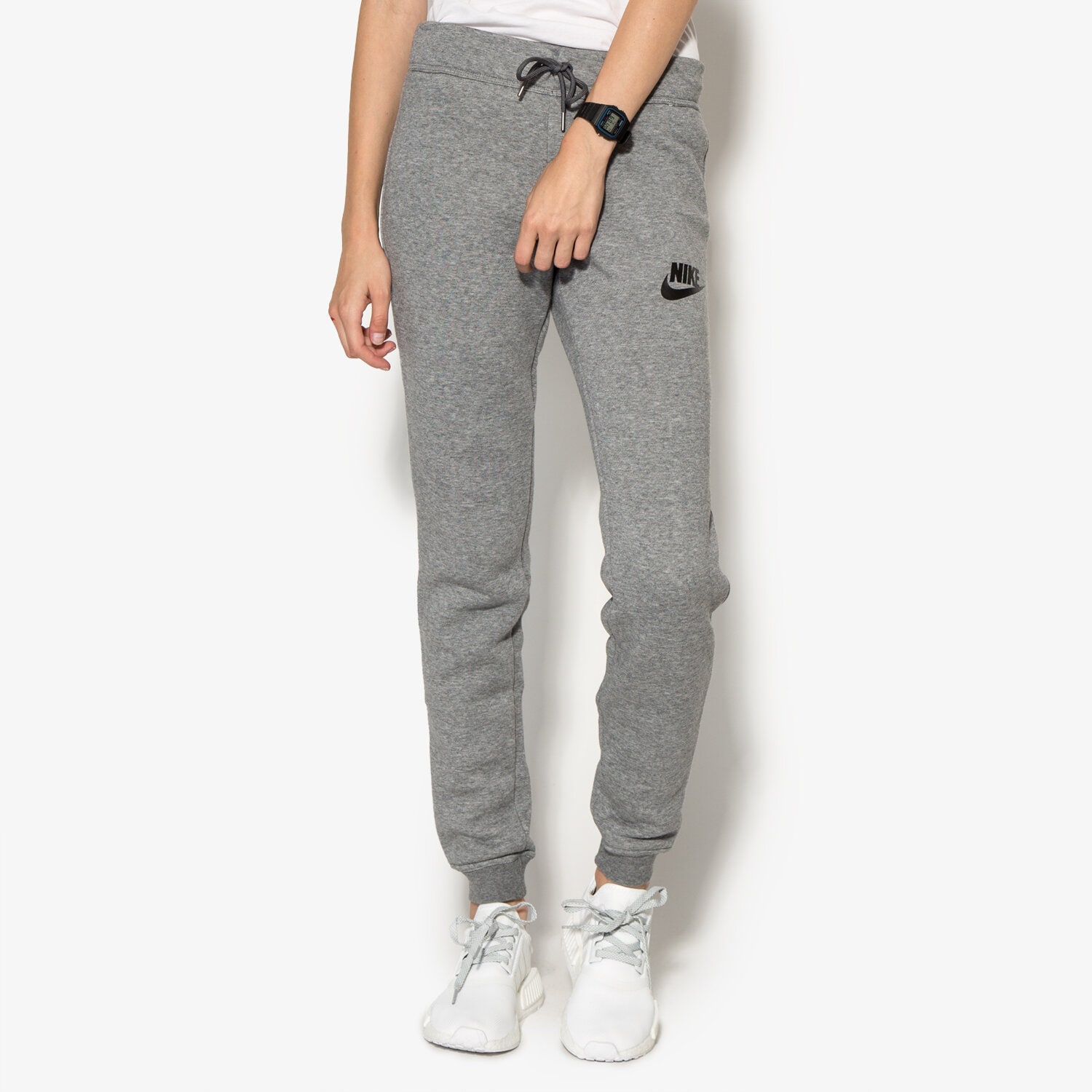 Spodnie sportowe damskie NIKE SPODNIE W NSW RLY TIGHT 826664091 SZARY