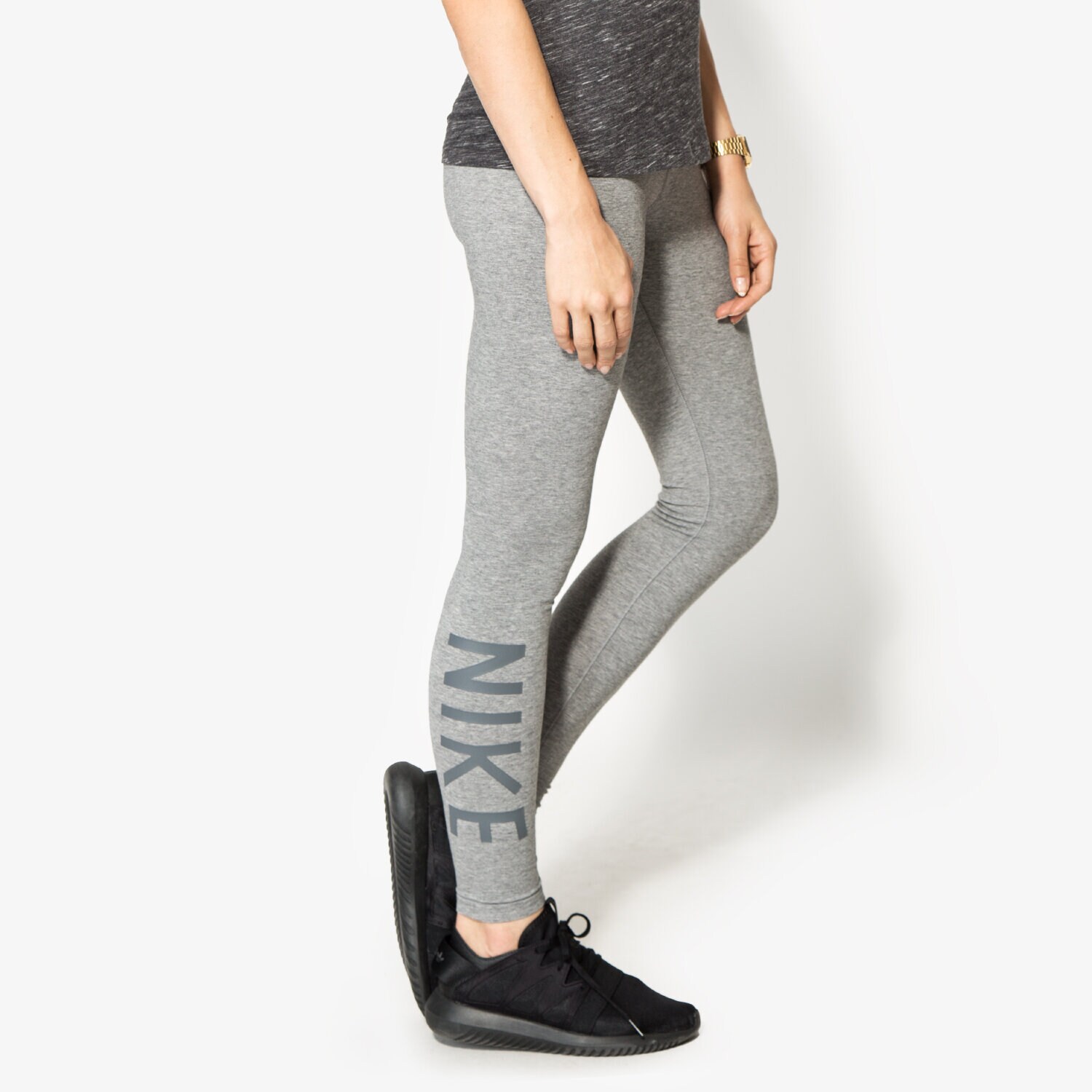 Spodnie sportowe damskie NIKE SPODNIE W NSW LEG-A-SEE JDI LGGNG GX 804054091 SZARY