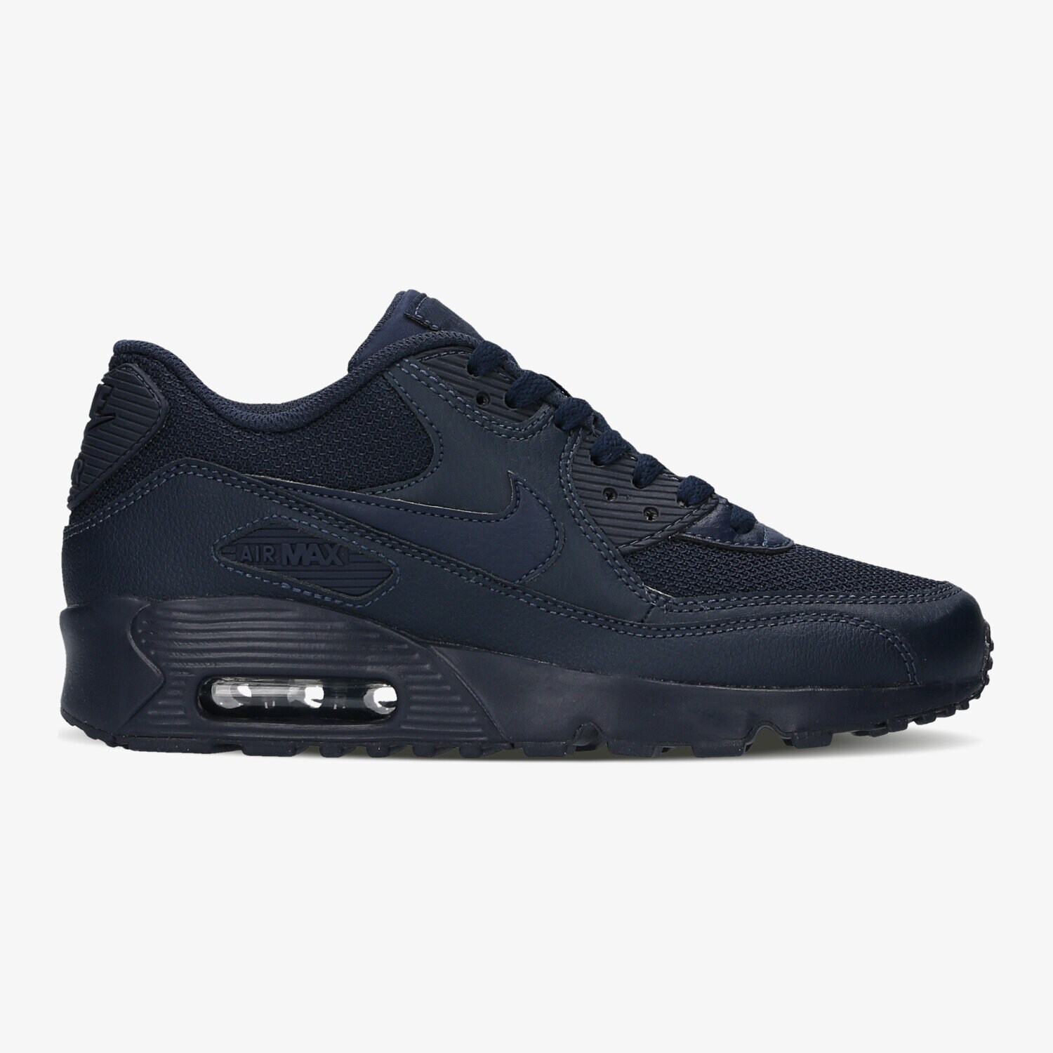 Buty sneakersy dla dzieci NIKE AIR MAX 90 MESH (GS) 833418401 GRANATOWY