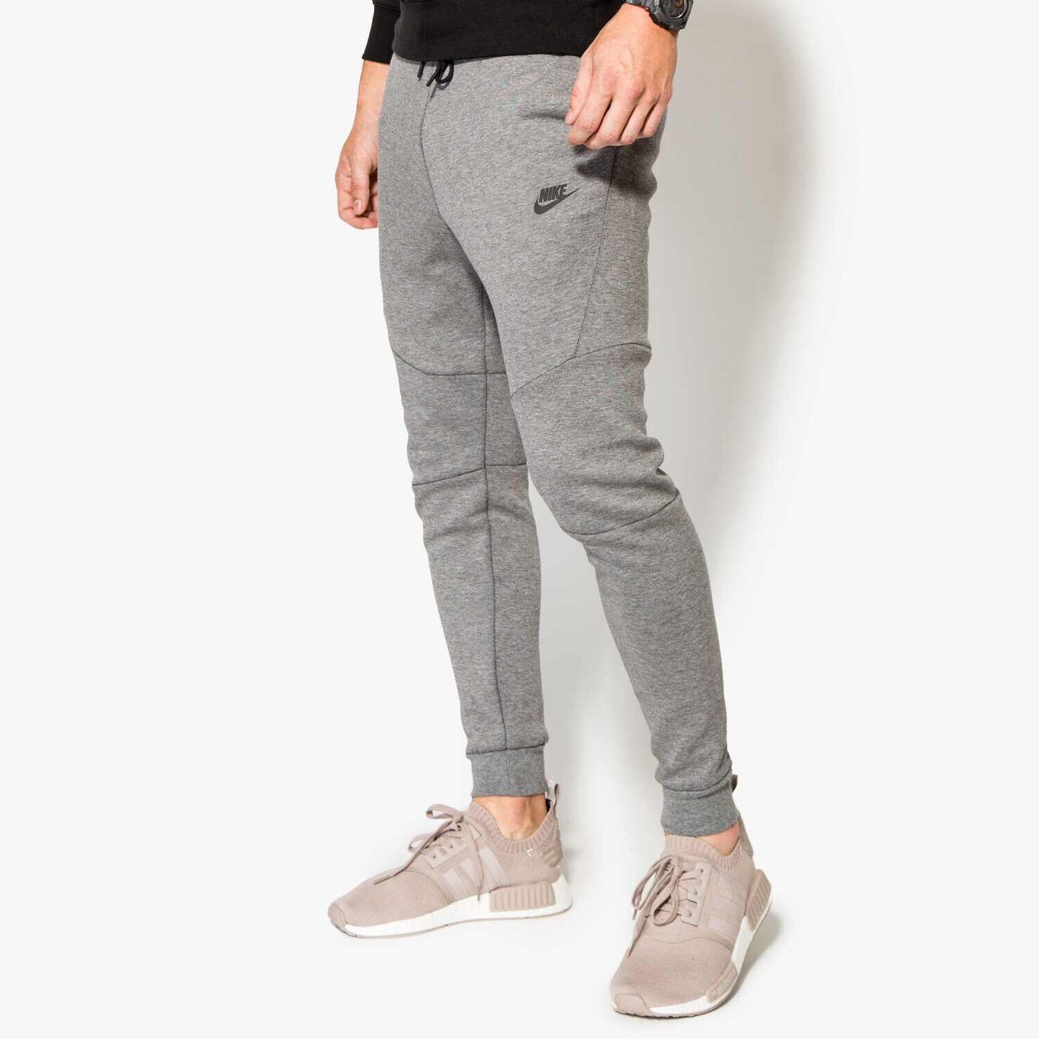 Spodnie sportowe męskie NIKE SPODNIE M NSW TCH FLC JOGGER 805162091 SZARY
