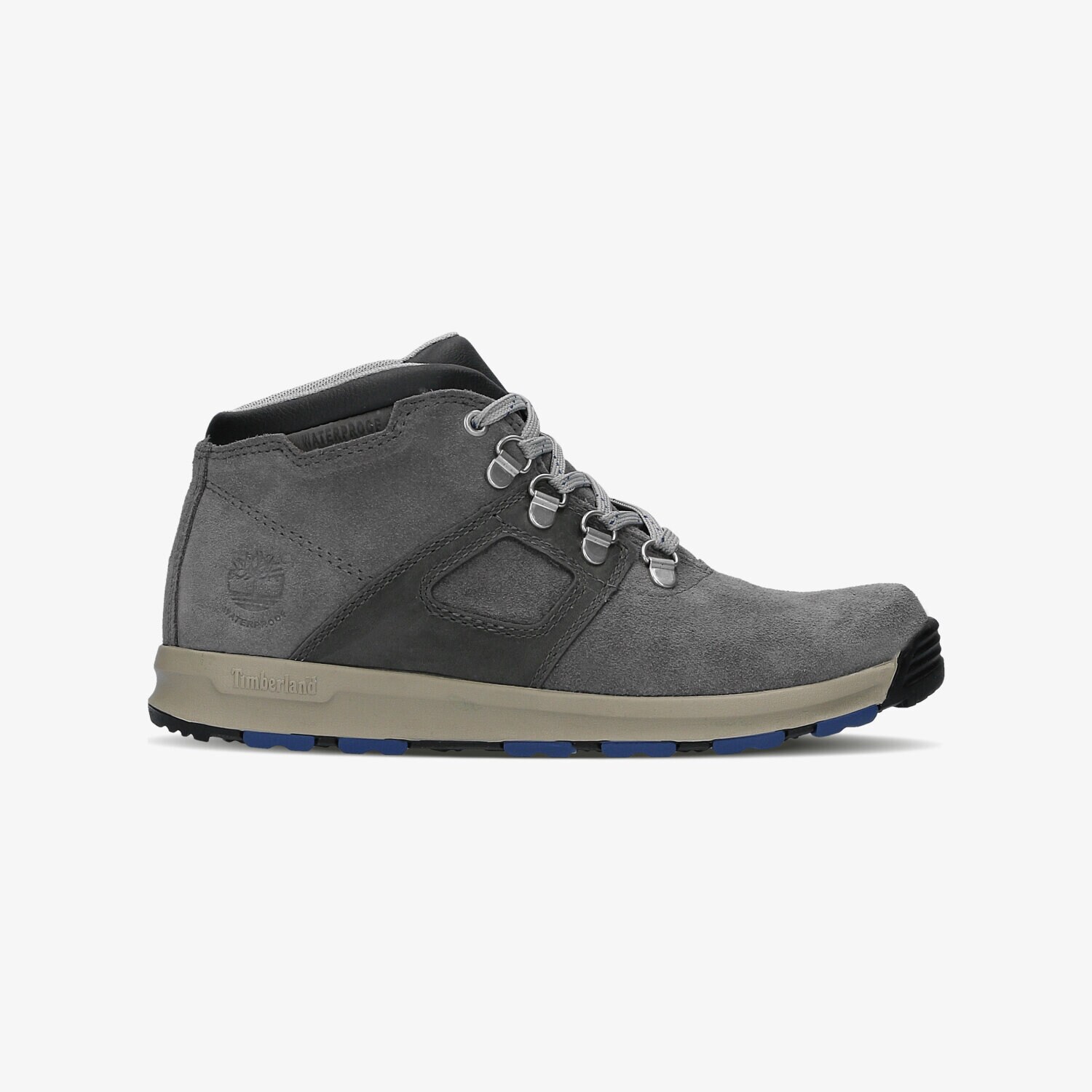Buty zimowe, trekkingowe, outdoor dla dzieci TIMBERLAND GT SCRAMBLE WP LEATHER MID A17R9 SZARY