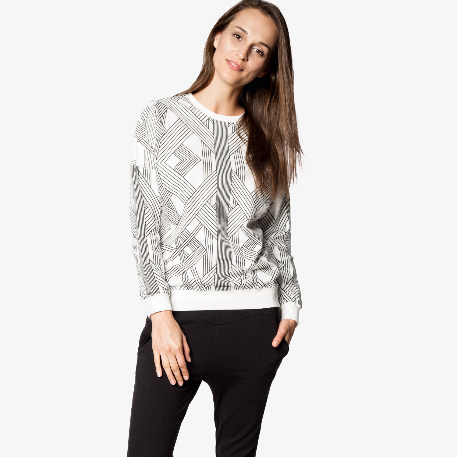 Bluza damska CONFRONT BLUZA ALRAMI CF36BLD02001 BIAŁY