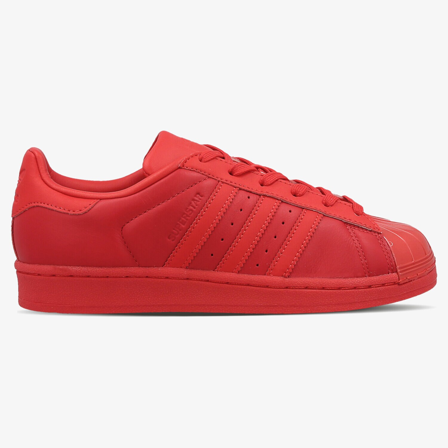 Buty sneakersy damskie ADIDAS SUPERSTAR GLOSSY TOE W S76724 RÓŻOWY