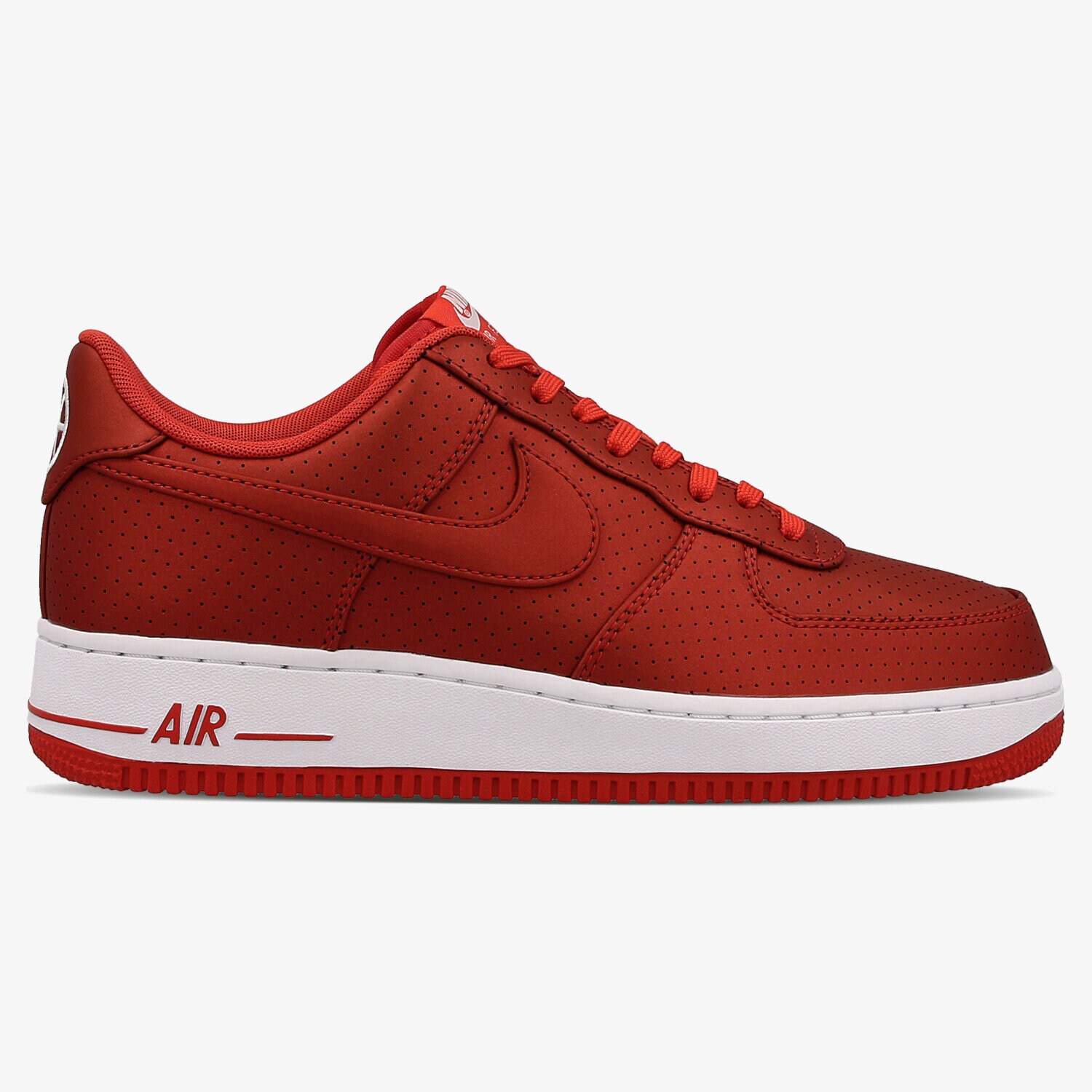 Buty sneakersy męskie NIKE AIR FORCE 1 '07 LV8 718152607 CZERWONY
