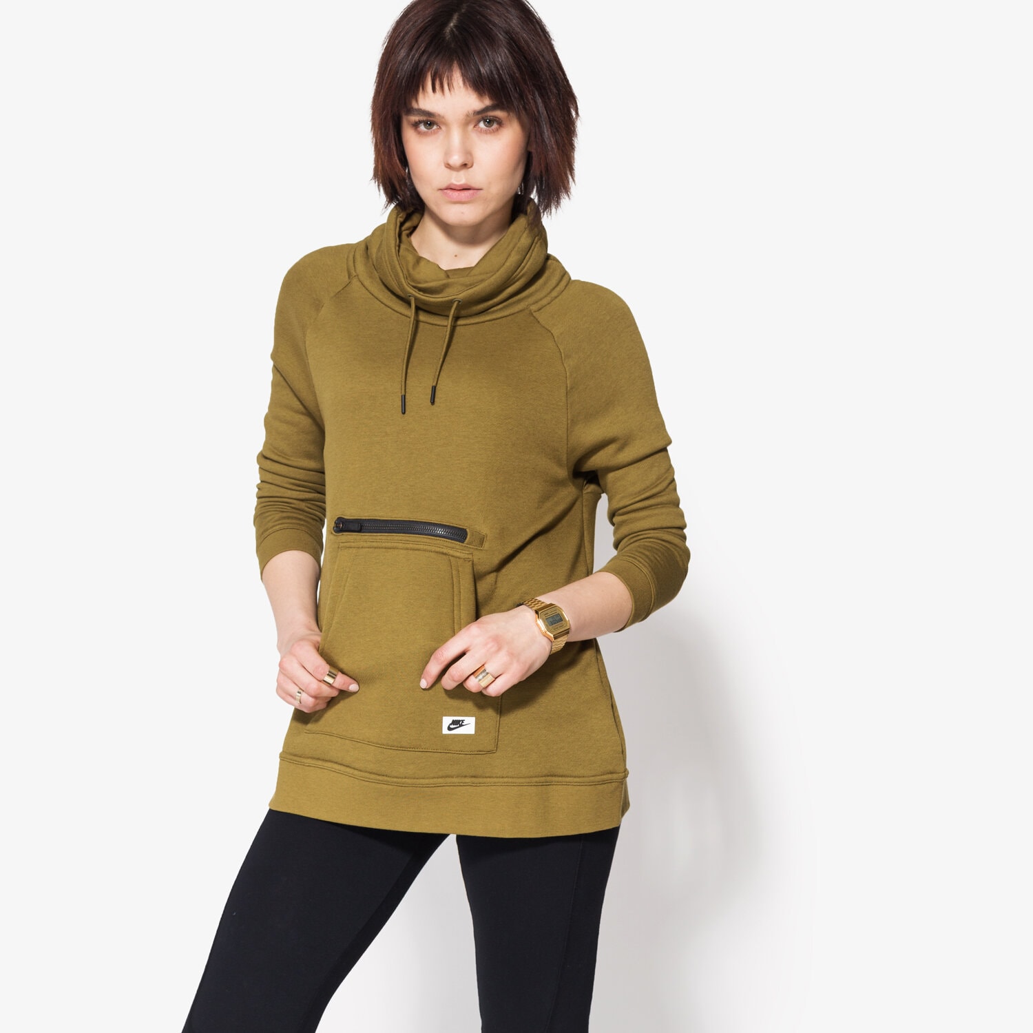 Bluza damska NIKE BLUZA W NSW MDRN FNL 803599368 KHAKI