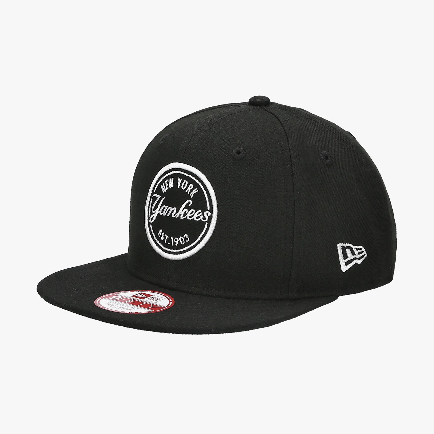 Czapka z daszkiem dla dzieci NEW ERA CZAPKA EMBLEM MLB PATCH NY YANKEES BLK 80337440 CZARNY