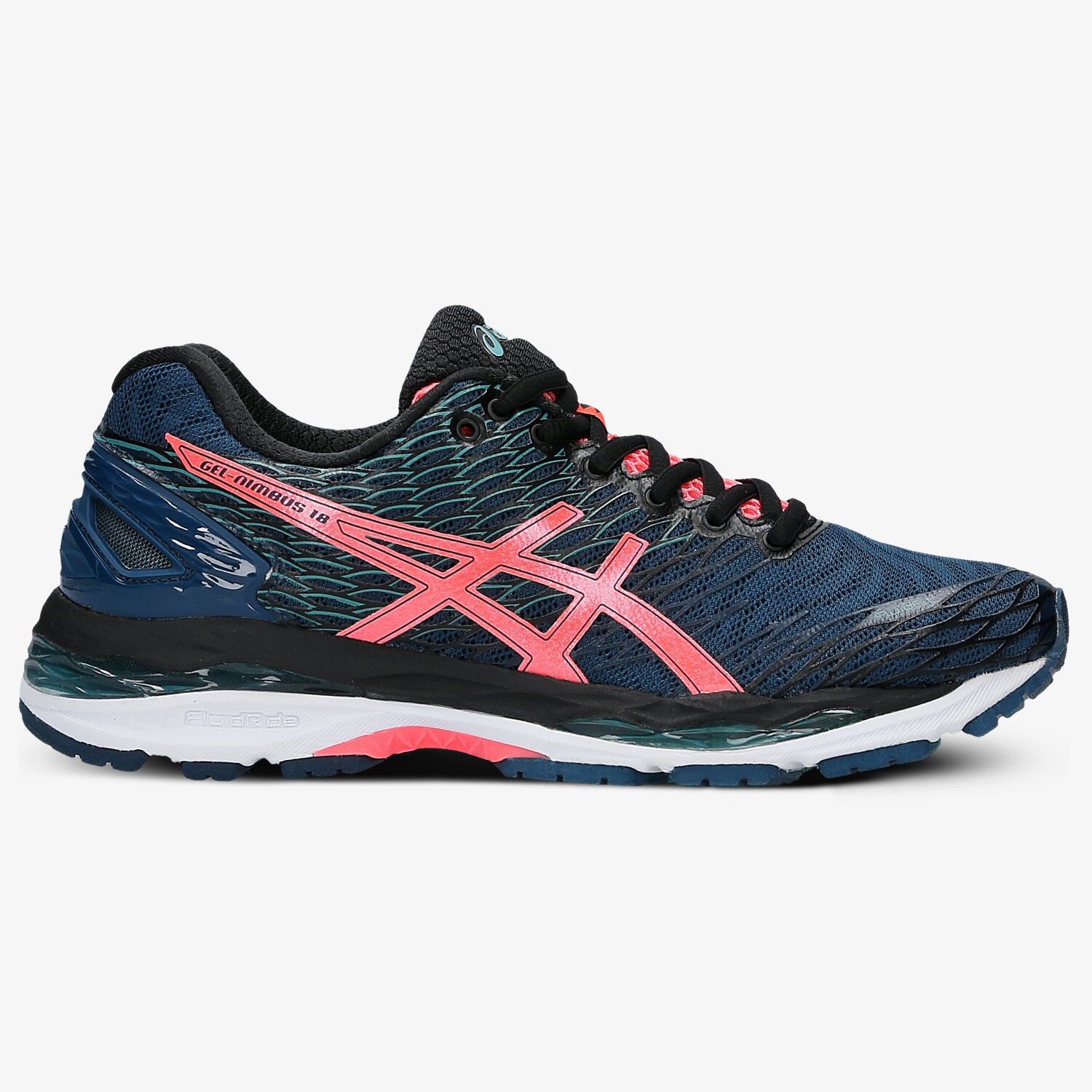 Buty sneakersy damskie ASICS GEL-NIMBUS 18 (RIO) T650N5806 GRANATOWY