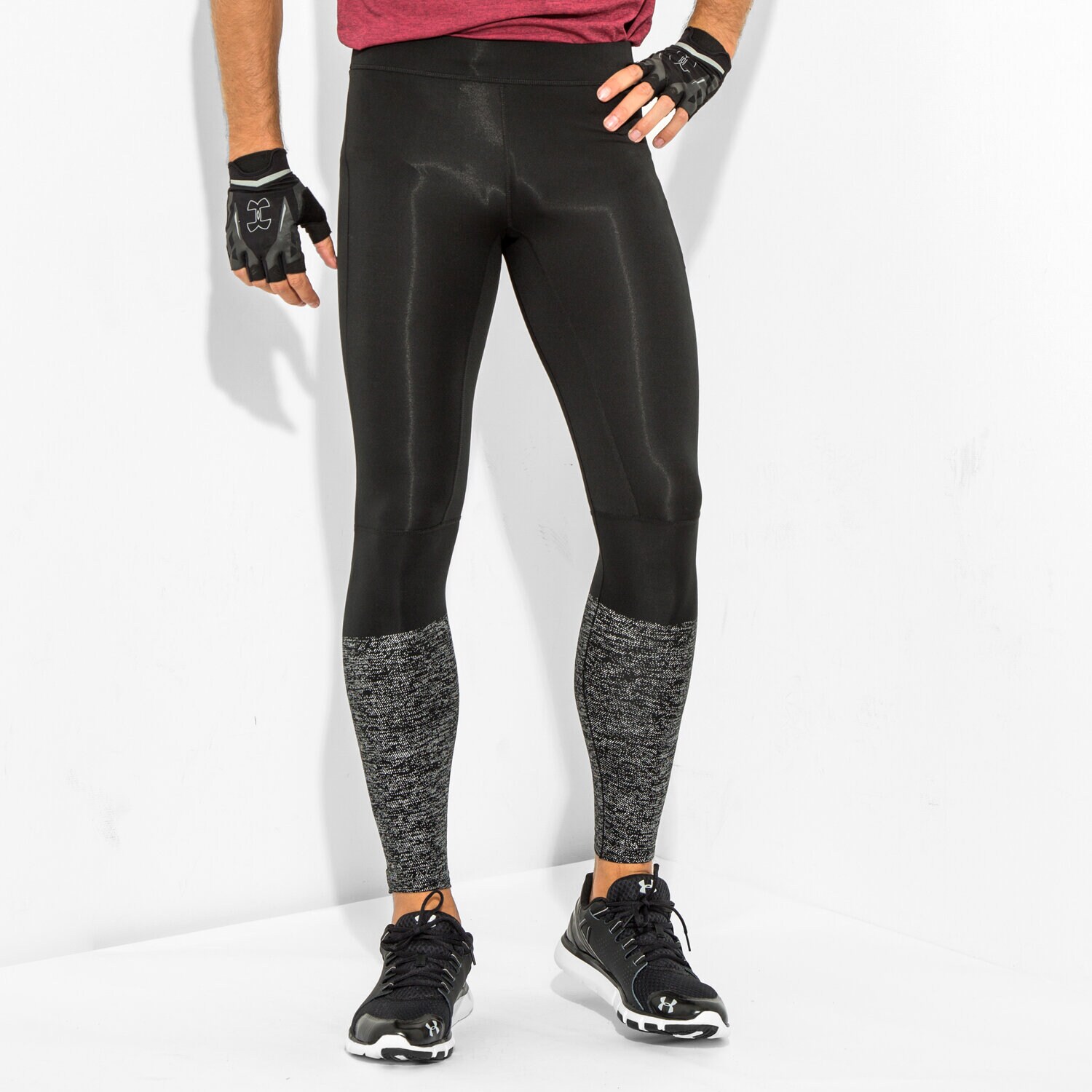 Spodnie sportowe męskie ADIDAS LEGGINGS SN LNG TI M S94403 CZARNY