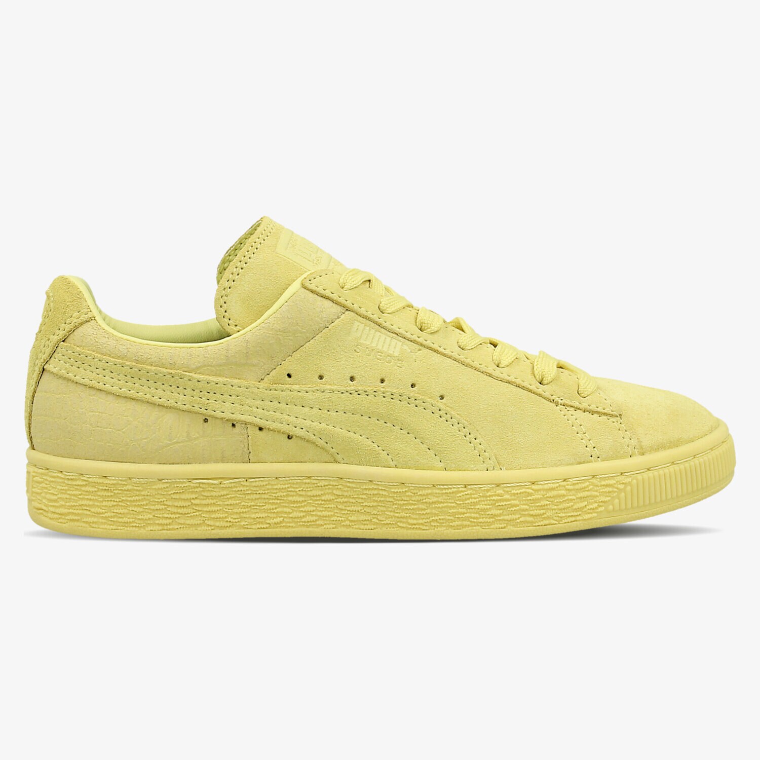 Buty sneakersy damskie PUMA SUEDE CLASSIC CASUAL EMBOSS 36137207W ŻÓŁTY