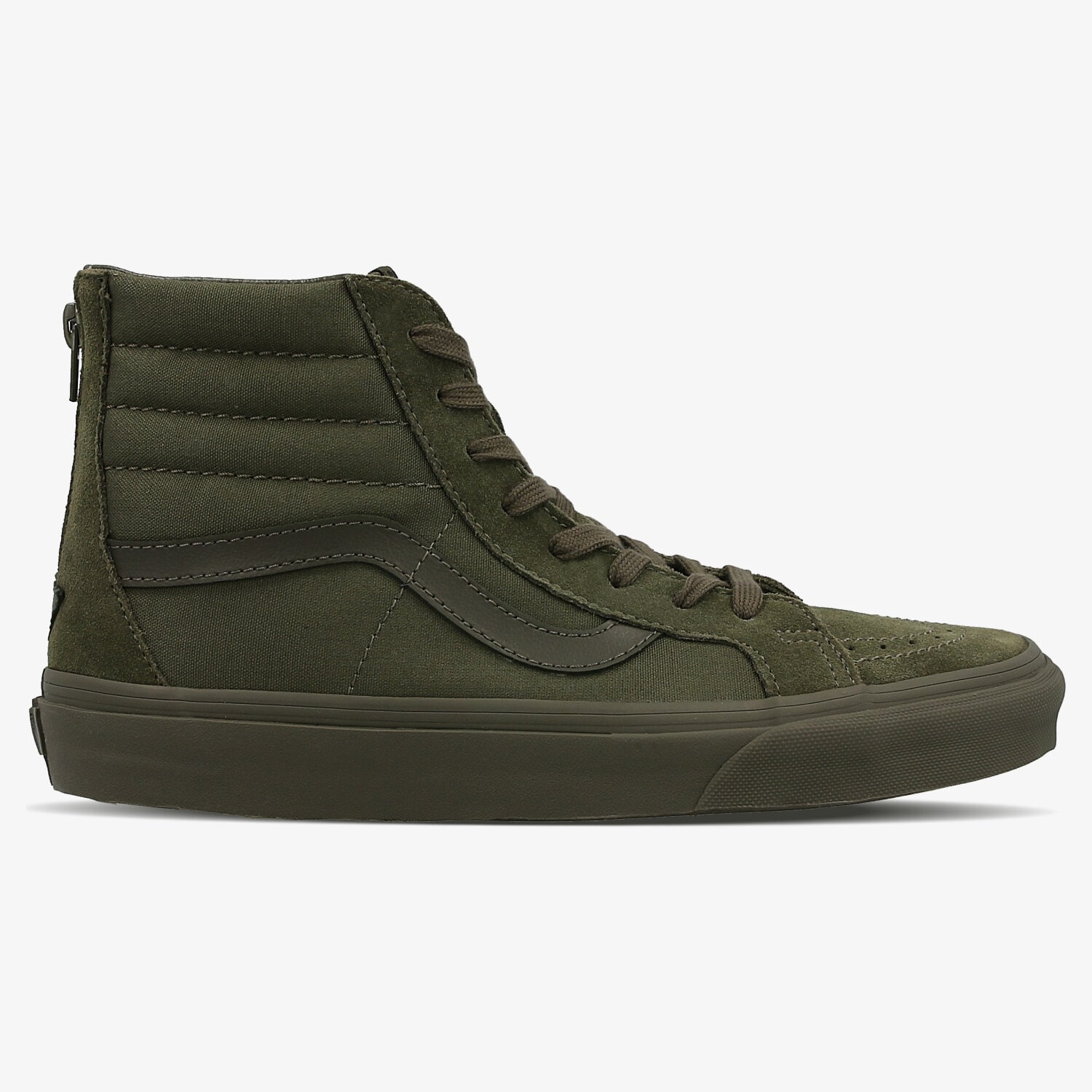 Buty sneakersy męskie VANS SK8-HI REISSUE ZIP V004KYJUV KHAKI