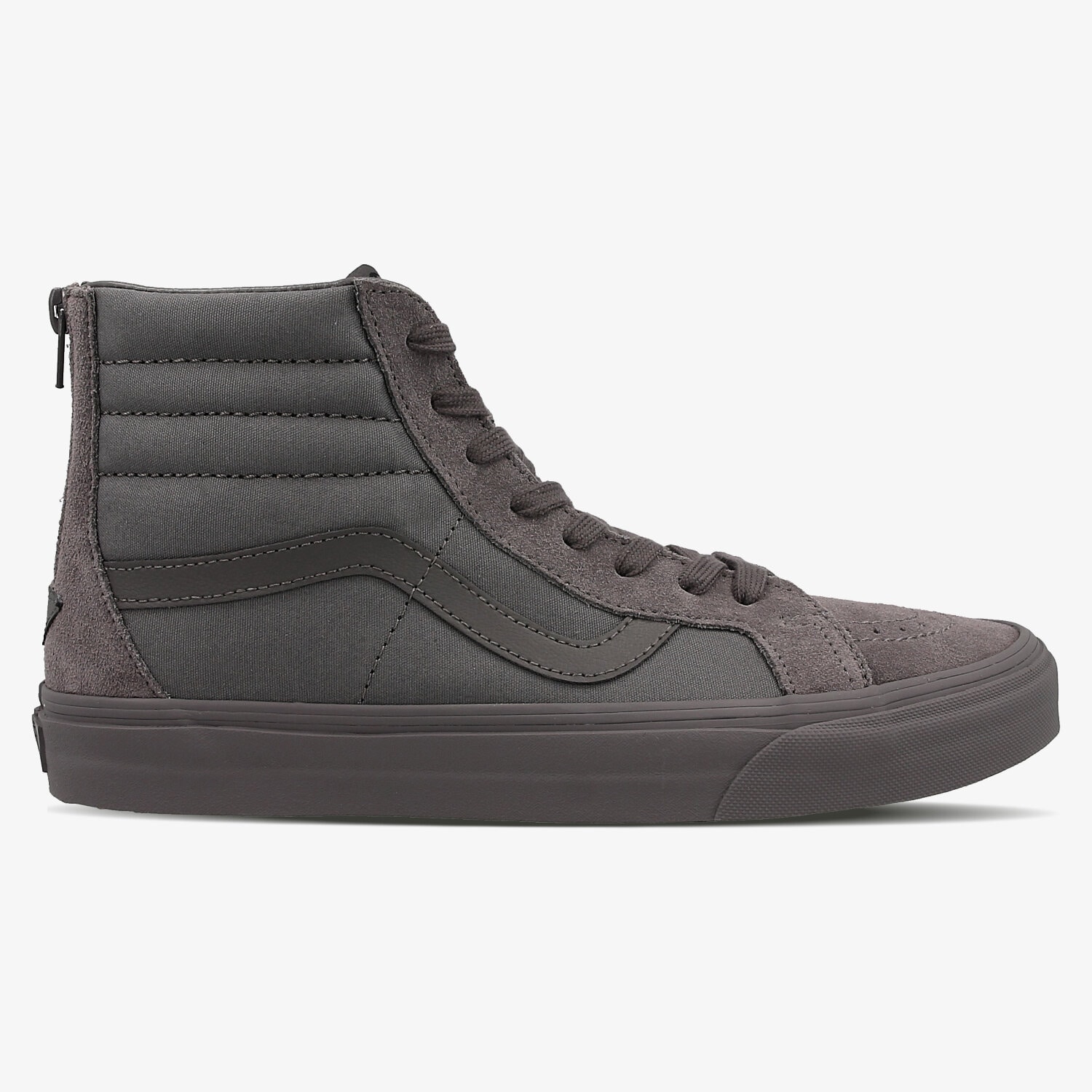 Buty sneakersy męskie VANS SK8-HI REISSUE ZIP V004KYJUX SZARY