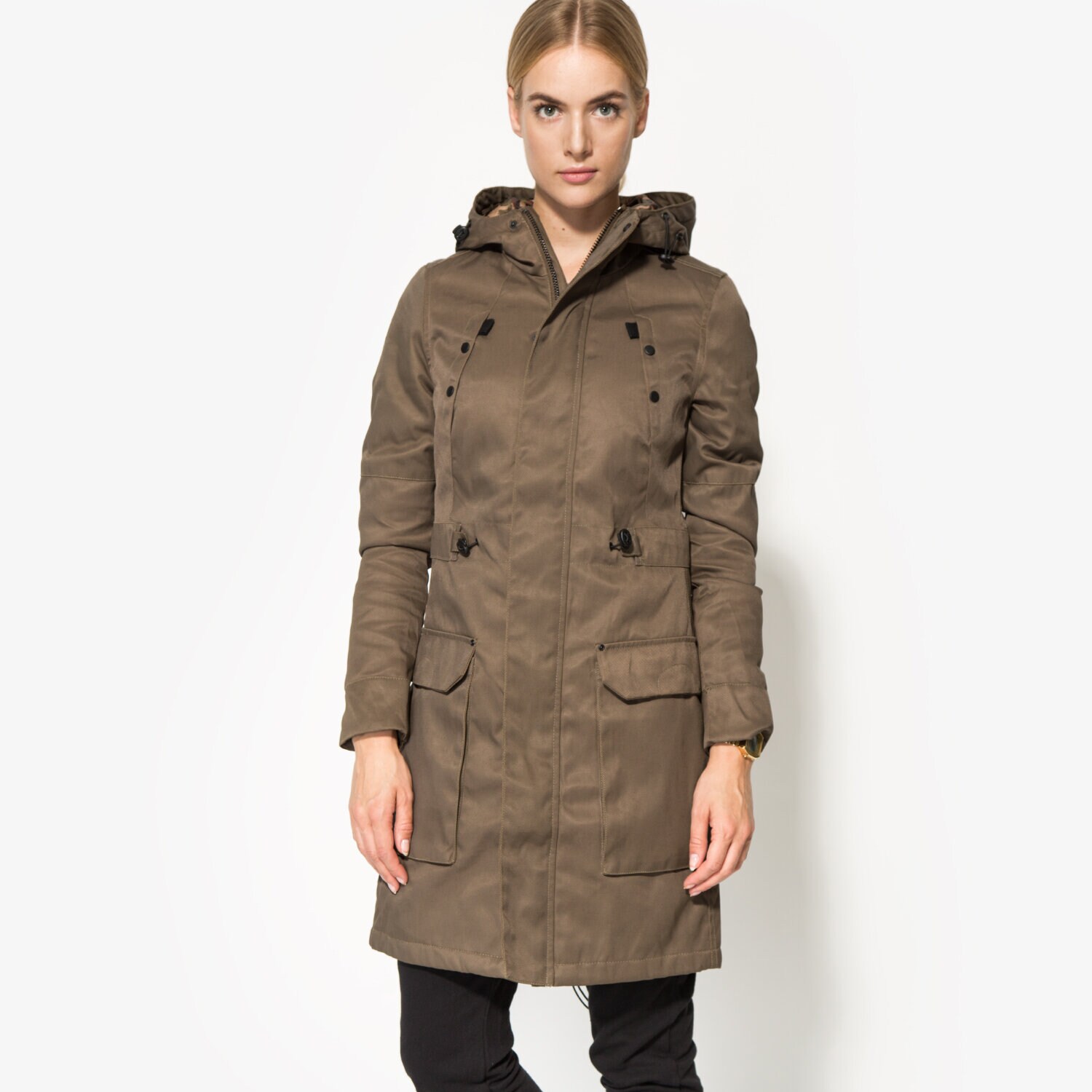 Kurtka zimowa damska CONFRONT KURTKA OLWEN CF36KUD12001 KHAKI