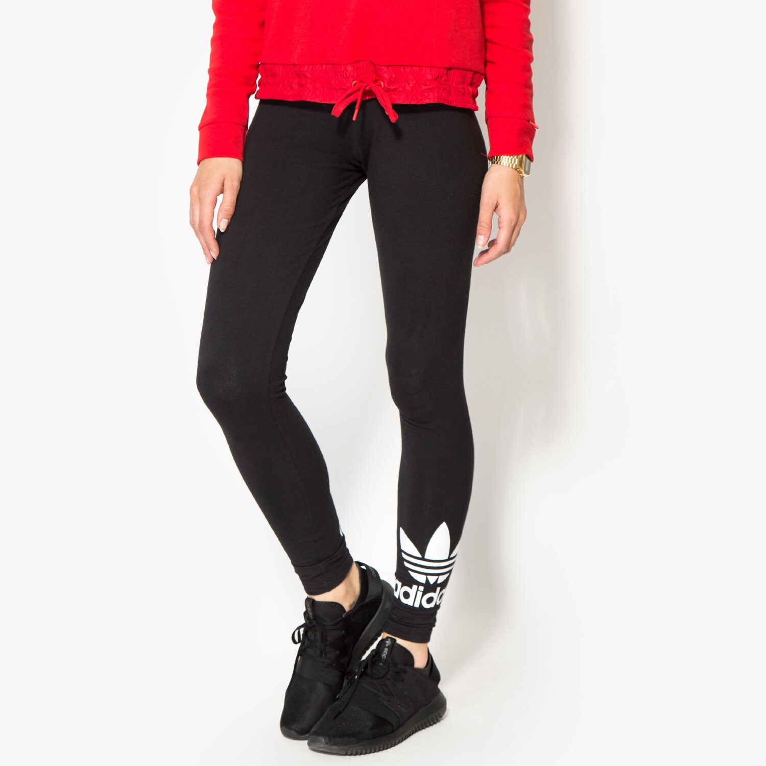 Spodnie sportowe damskie ADIDAS LEGGINGS TRF LEGGINGS AJ8153 CZARNY