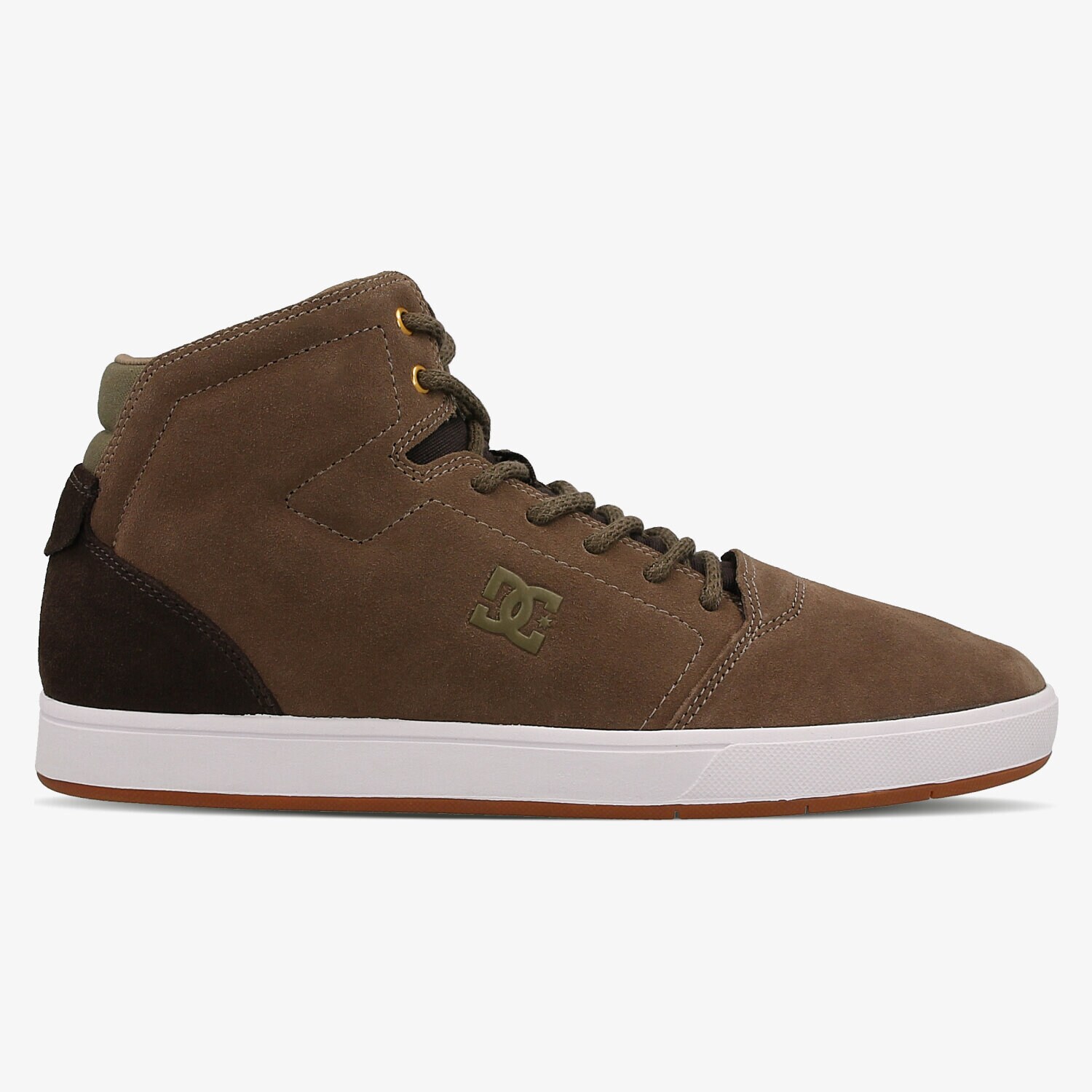 Buty sneakersy męskie DC CRISIS HIGH ADYS100032B05 BRĄZOWY