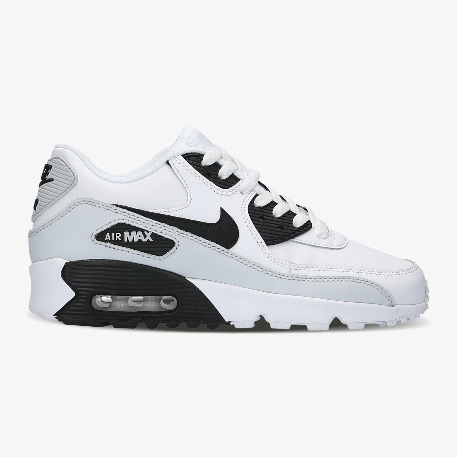 NIKE AIR MAX 90 LEATHER (GS)  833412104 BIAŁY