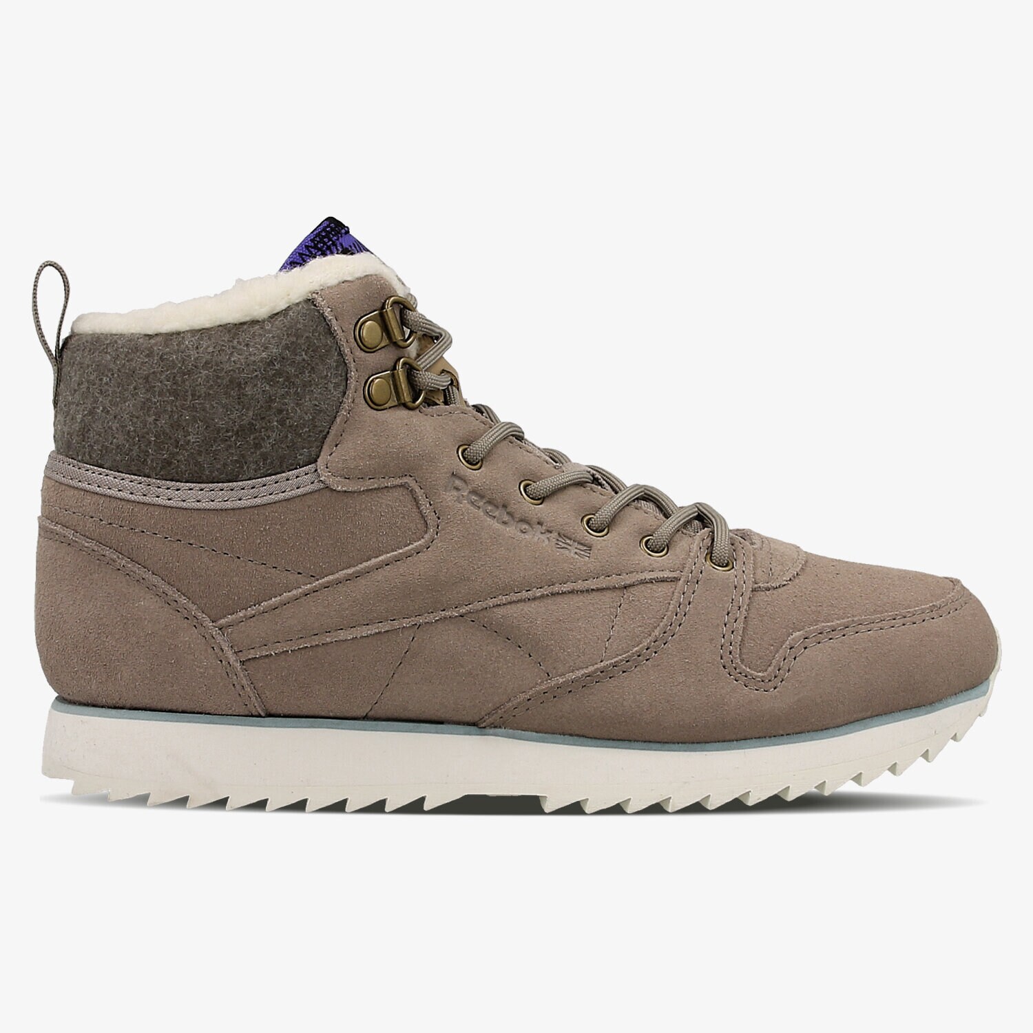 Buty zimowe damskie REEBOK CL LTHR MID OUTDOOR AQ9776 BEŻOWY