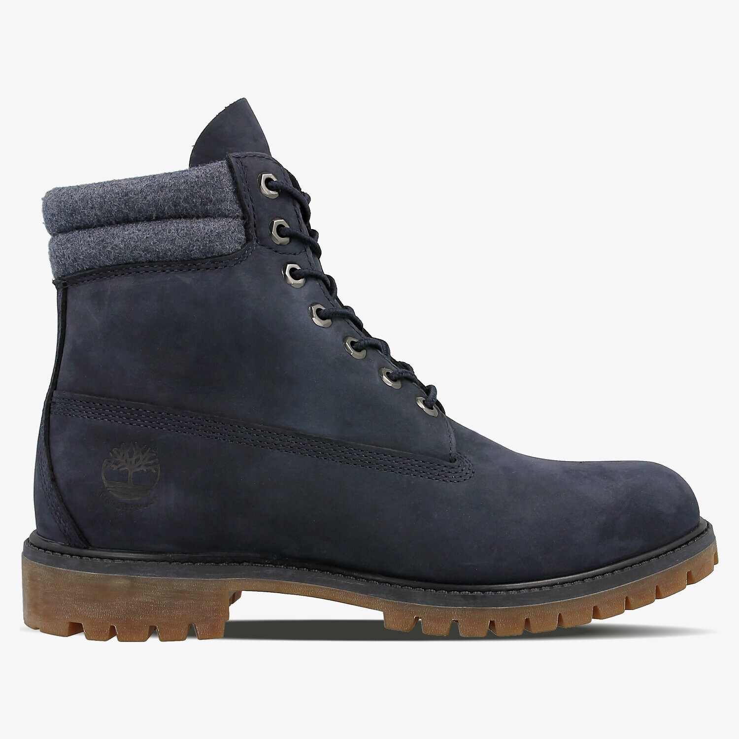 Buty zimowe sportowe męskie TIMBERLAND 6 IN DOUBLE COLLAR BOOT A159L GRANATOWY