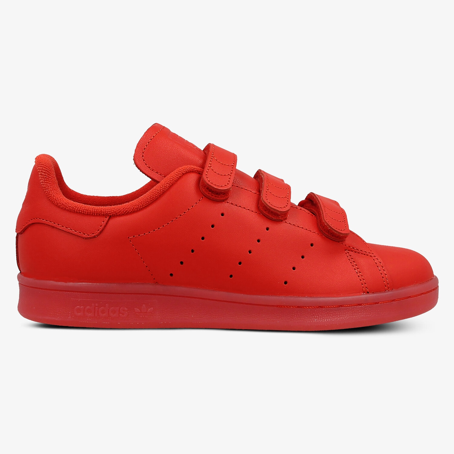 Buty sneakersy damskie ADIDAS STAN SMITH CF W S80043W CZERWONY