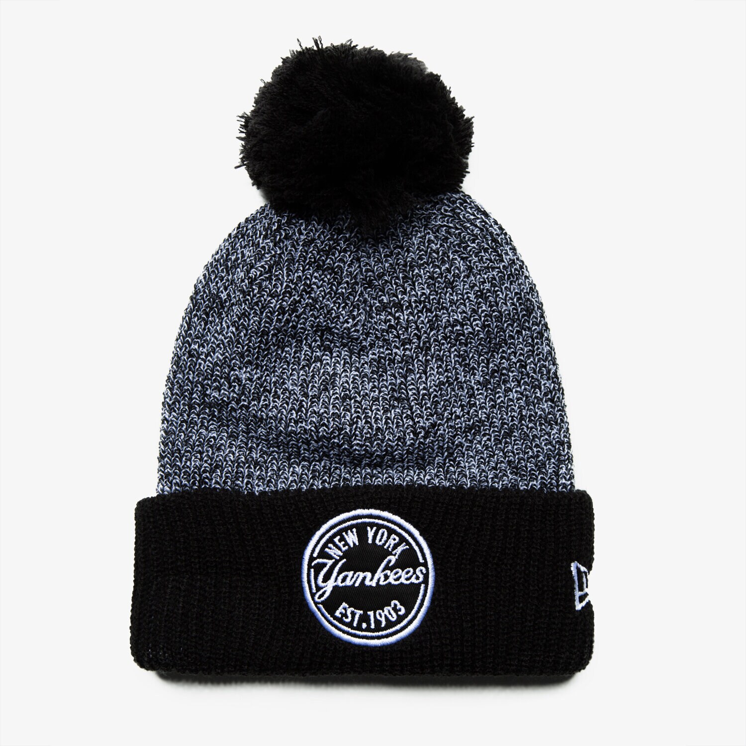 Czapka zimowa dla dzieci NEW ERA CZAPKA ZIMOWA PATCH TWIST NY YANKEES BLK/WHT 80337361 CZARNY
