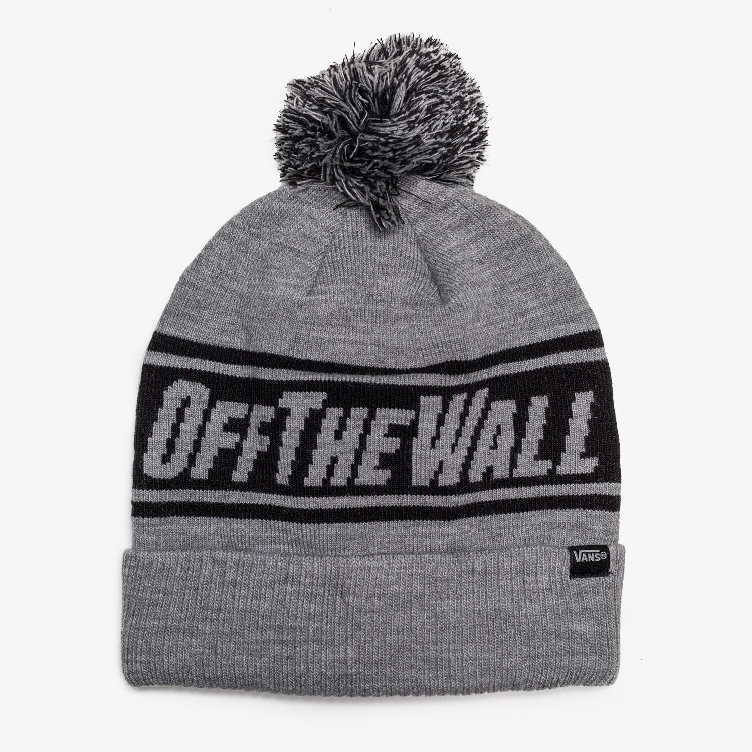 Czapka zimowa dla dzieci VANS CZAPKA ZIMOWA OFF THE WALL POM BEANIE VA2X31HTG SZARY
