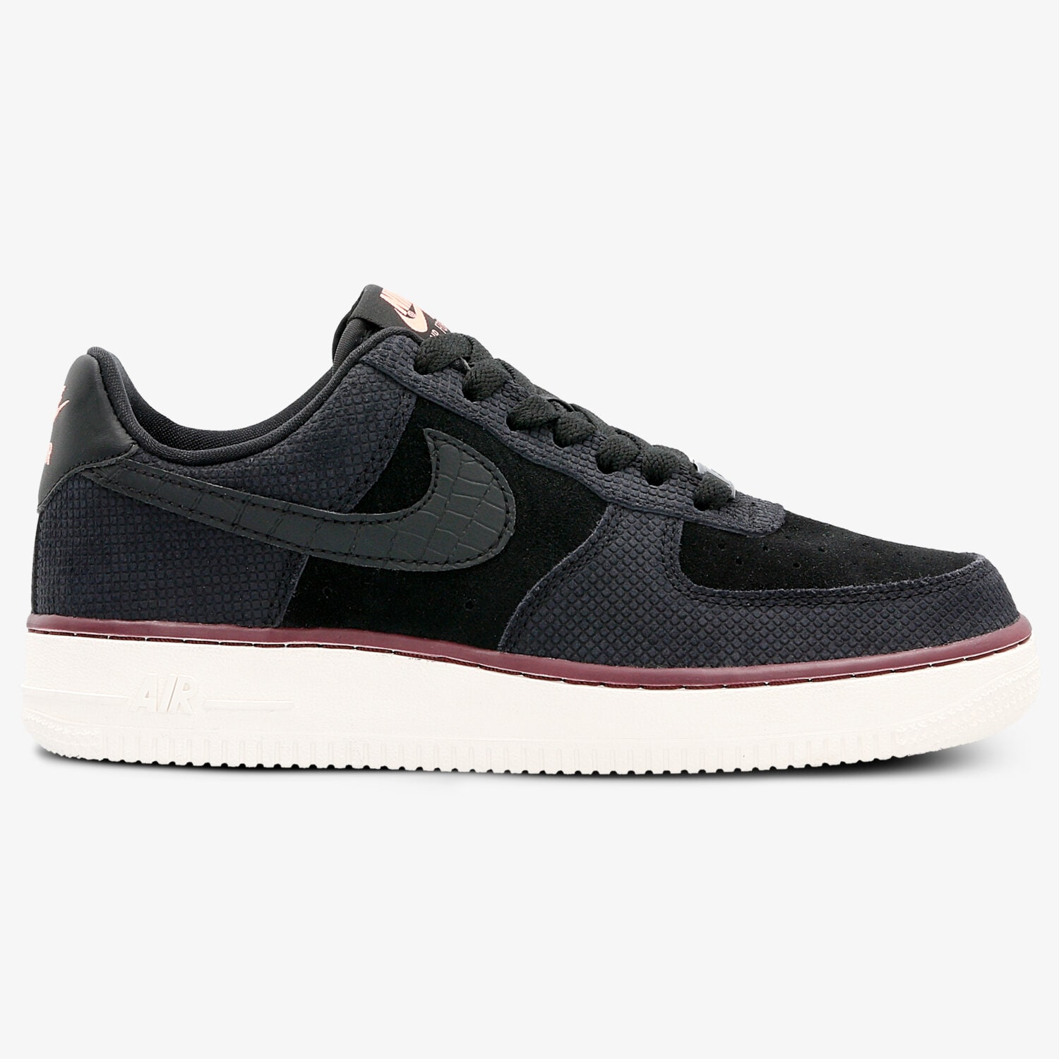 Buty sneakersy damskie NIKE WMNS AIR FORCE 1 '07 SUEDE 749263003 CZARNY