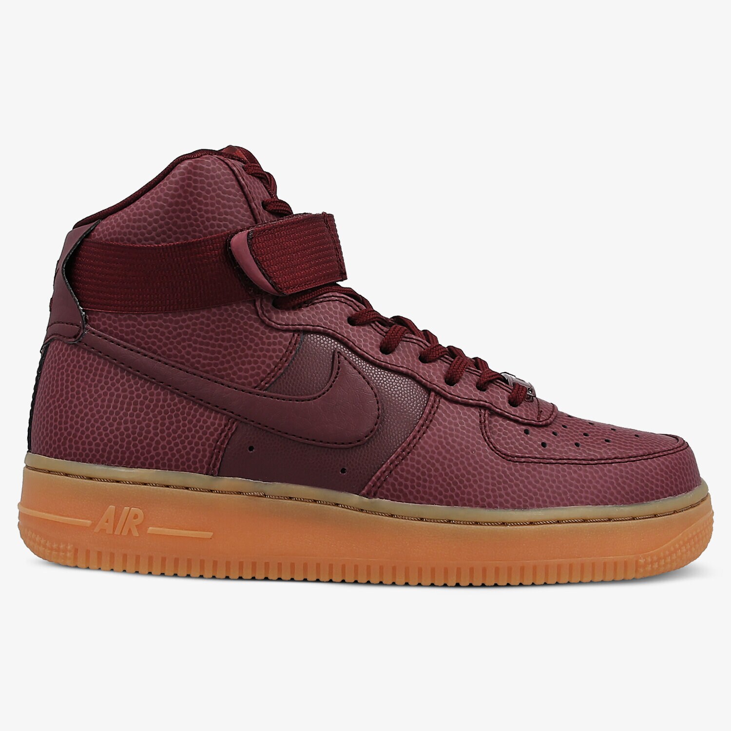 Buty sneakersy damskie NIKE WMNS AIR FORCE 1 HI SE 860544600 BORDOWY