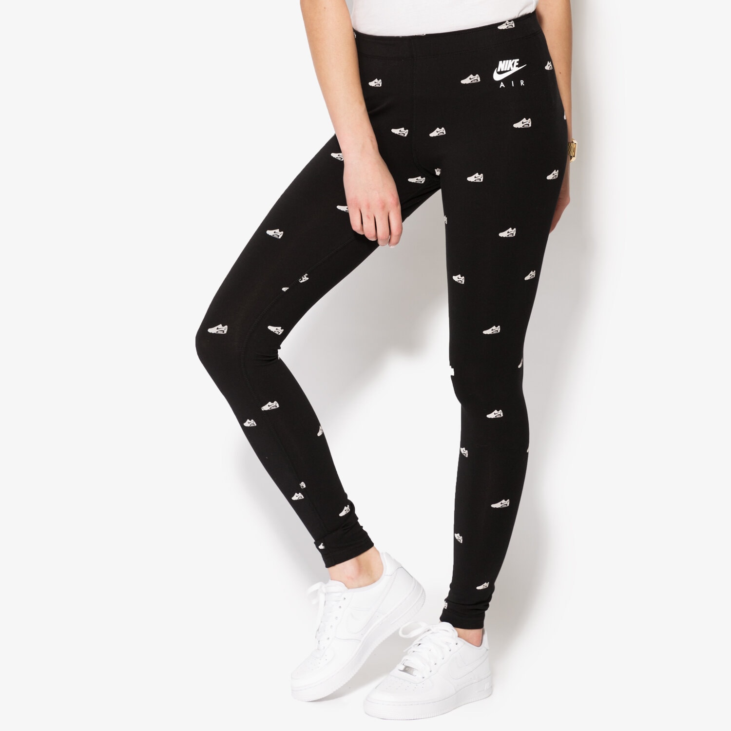 Spodnie sportowe damskie NIKE LEGGINS LGGNG AOP1 835577010 CZARNY