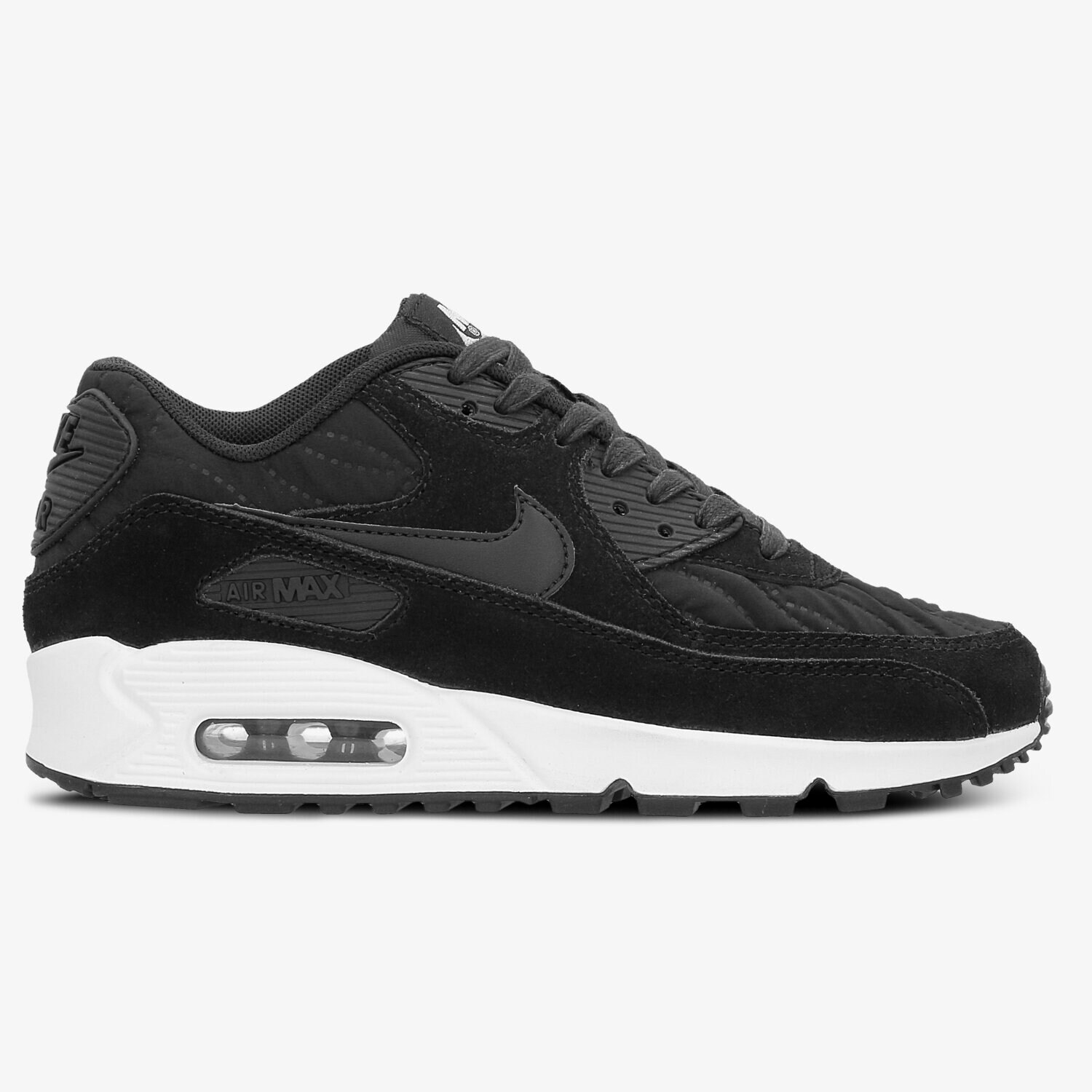 Buty sneakersy damskie NIKE WMNS AIR MAX 90 PRM 443817009 CZARNY