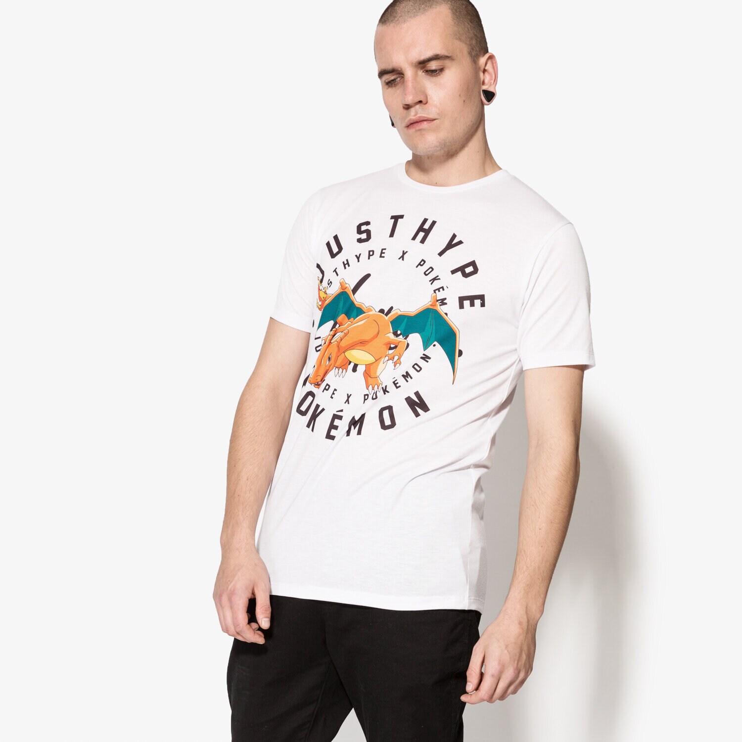 Koszulka, t-shirt damski HYPE T-SHIRT SS CHARIZARD HPOK003 BIAŁY