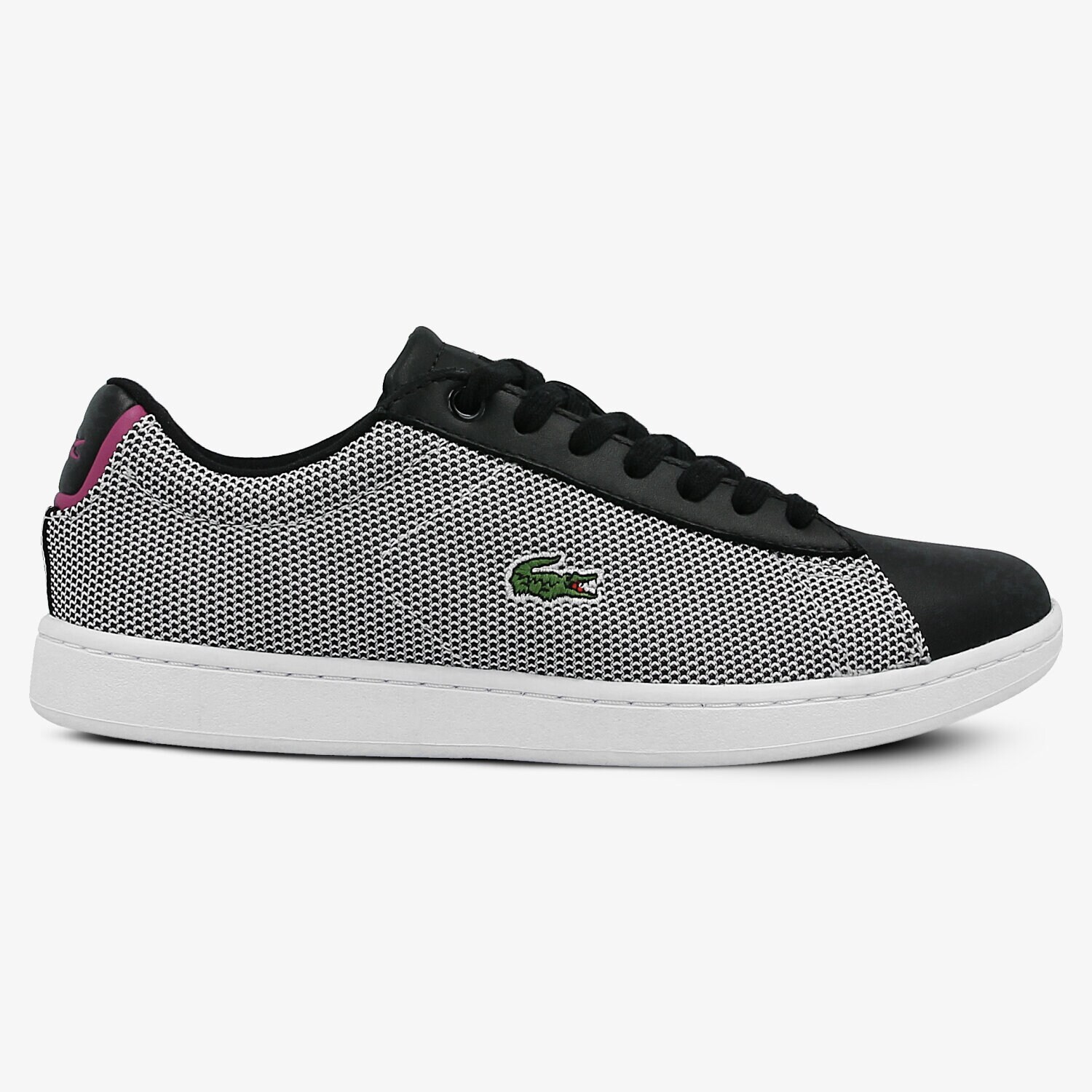 Buty sneakersy damskie LACOSTE CARNABY EVO 117 1 733SPW1010312 CZARNY