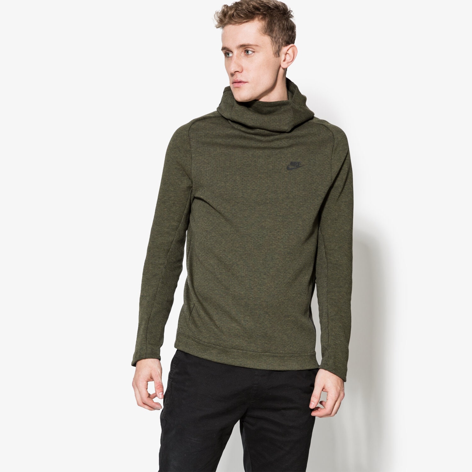 Bluza męska NIKE BLUZA NSW TCH FLC HOODIE PO 832116331 KHAKI