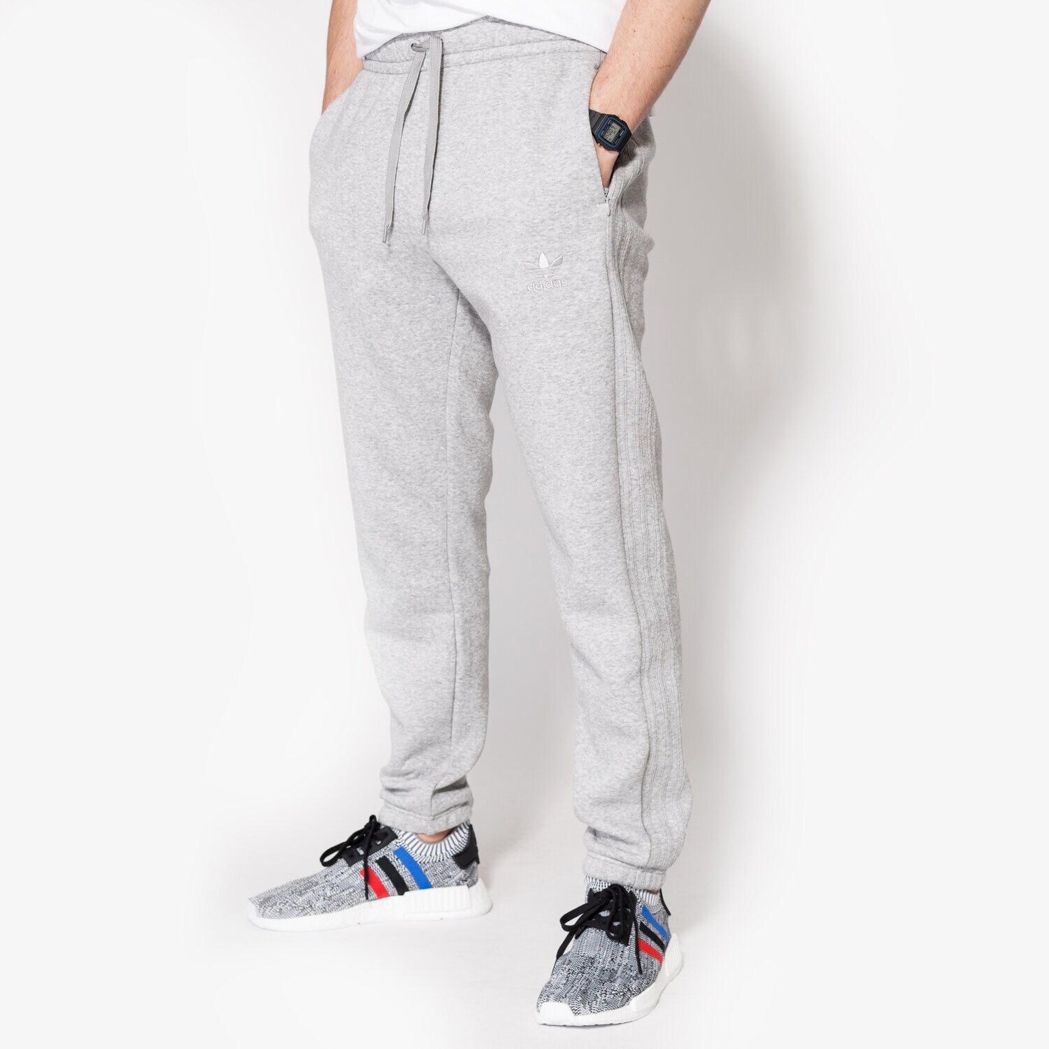 Spodnie sportowe męskie ADIDAS SPODNIE TRF SERIES SP BK5910 SZARY