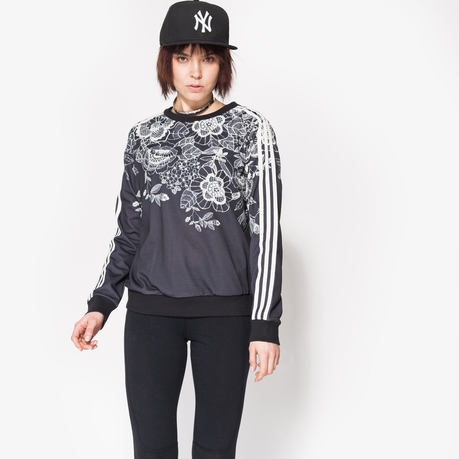 Bluza damska ADIDAS BLUZA FLORIDO SWEATER BJ8401 CZARNY