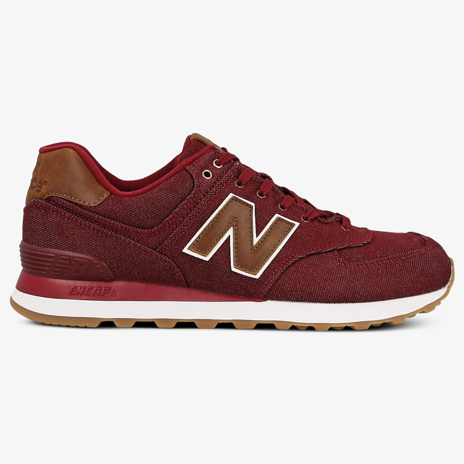 Buty sneakersy męskie NEW BALANCE ML574TXD ML574TXD BORDOWY