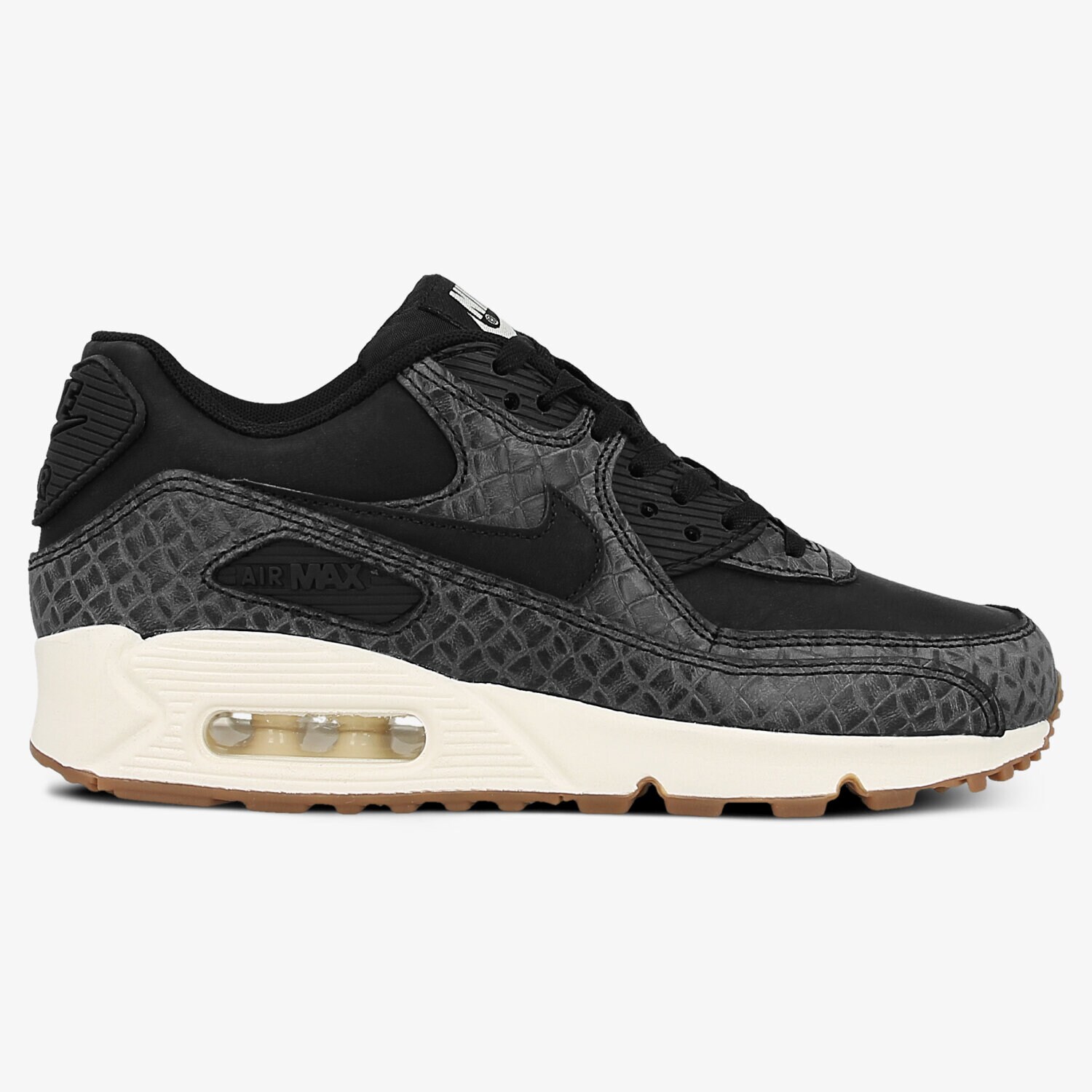 Buty sneakersy damskie NIKE WMNS AIR MAX 90 PREM 443817010 CZARNY