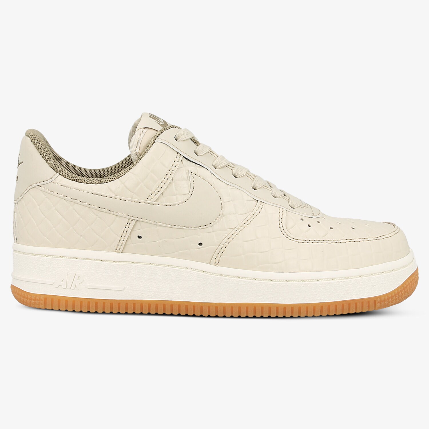 Buty sneakersy damskie NIKE WMS AIR FORCE 1 '07 PRM 616725112 BEŻOWY
