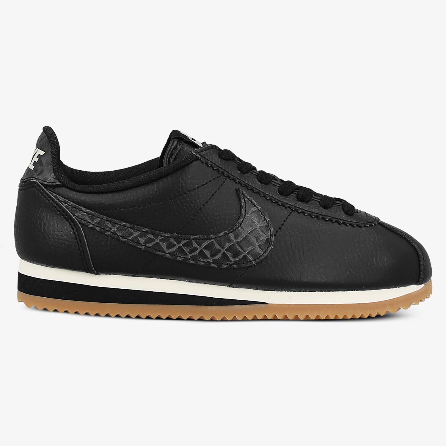 Buty sneakersy damskie NIKE W CLASSIC CORTEZ LTR LUX 861660004 CZARNY