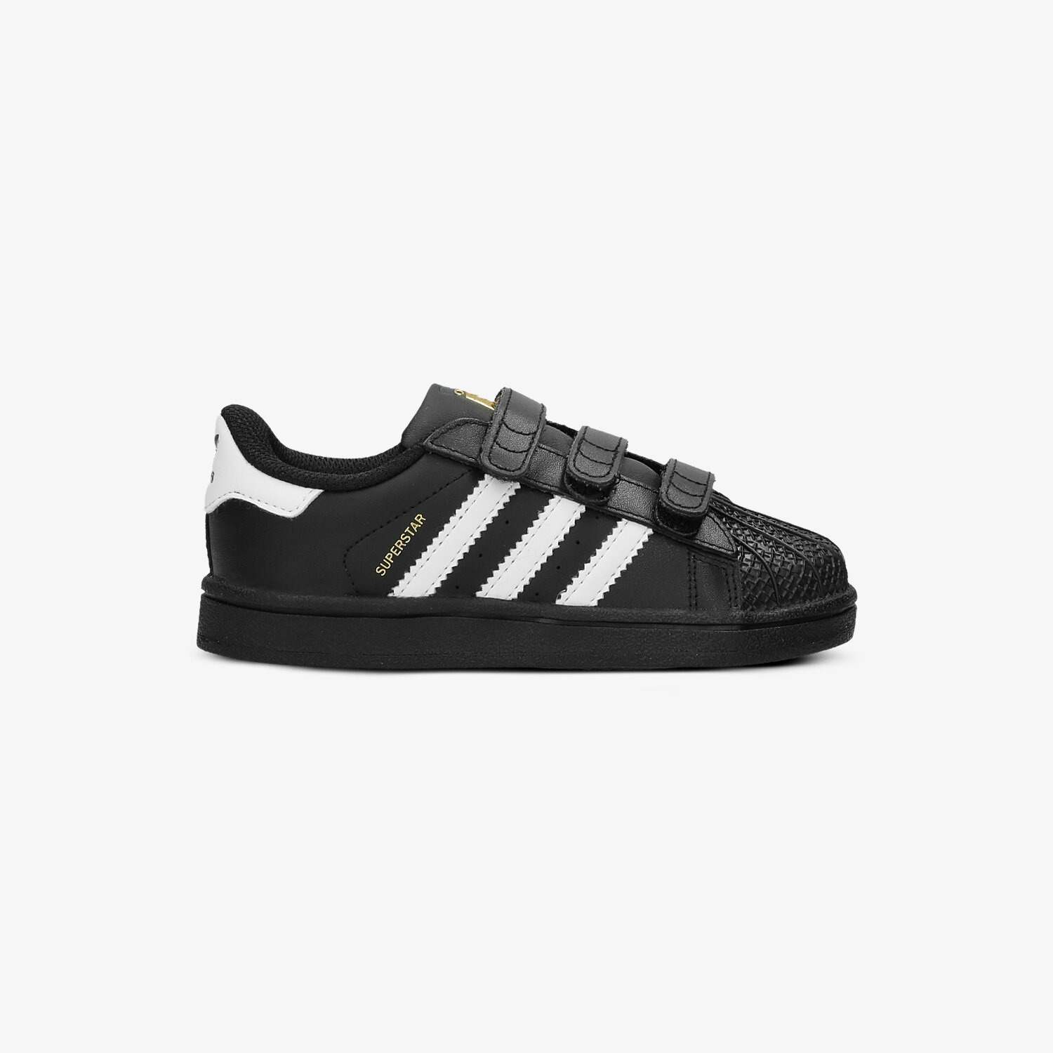 Buty sneakersy dla dzieci ADIDAS SUPERSTAR FOUNDATION B23638 CZARNY