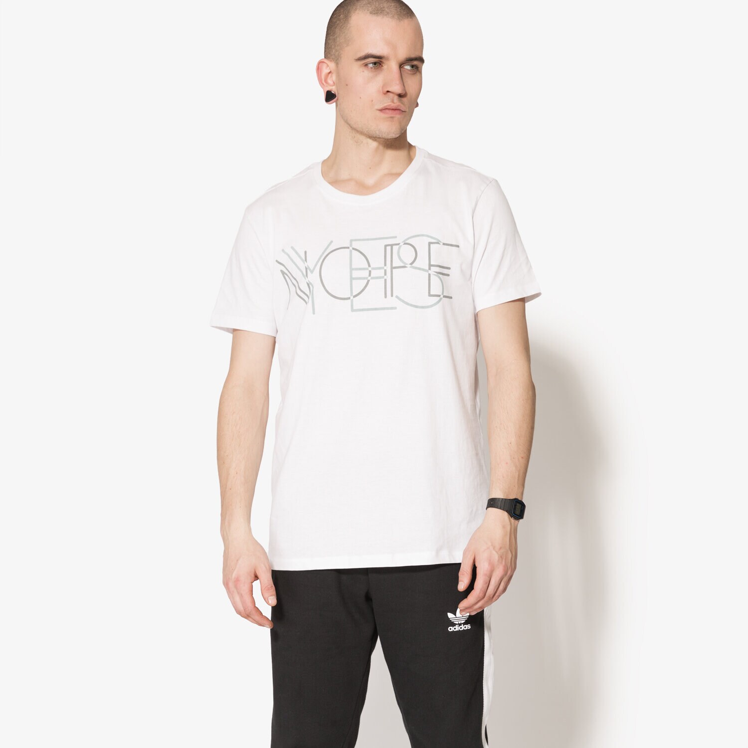 Koszulka, t-shirt sportowy męski CONFRONT T-SHIRT SS WINWARD CF17TSM54001 BIAŁY