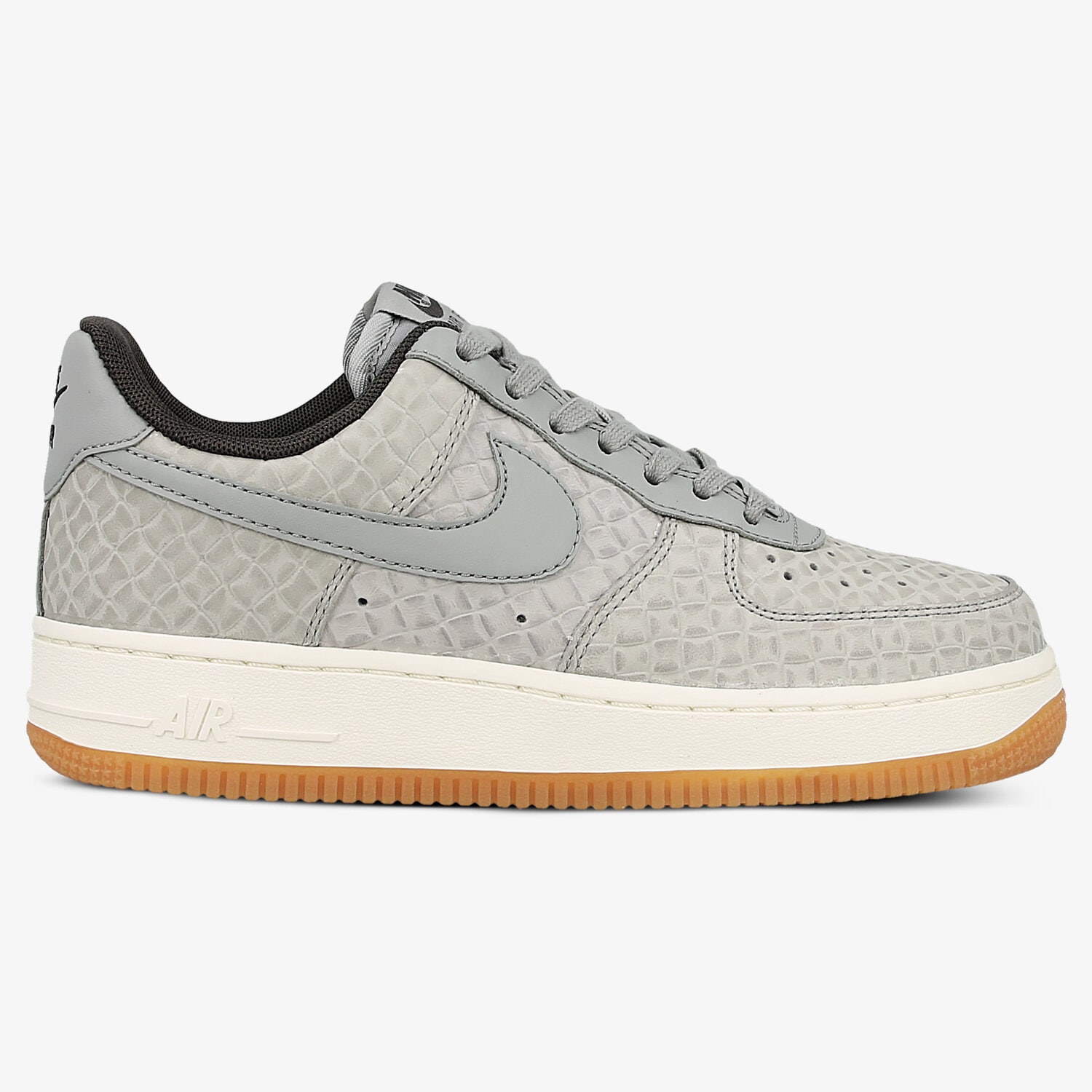 Buty sneakersy damskie NIKE WMS AIR FORCE 1 '07 PRM 616725008 SZARY