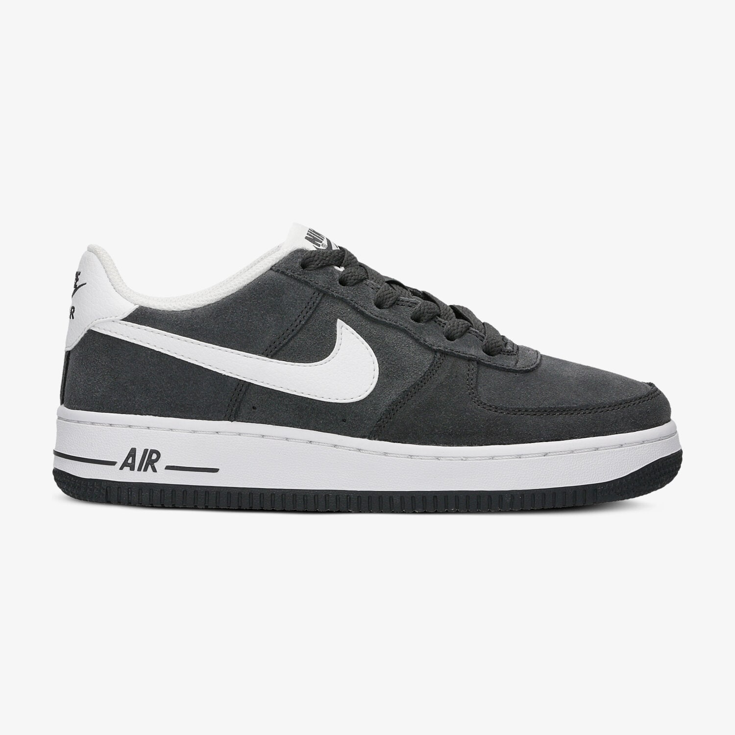 Buty sneakersy dla dzieci NIKE AIR FORCE 1 (GS) 596728-031 SZARY