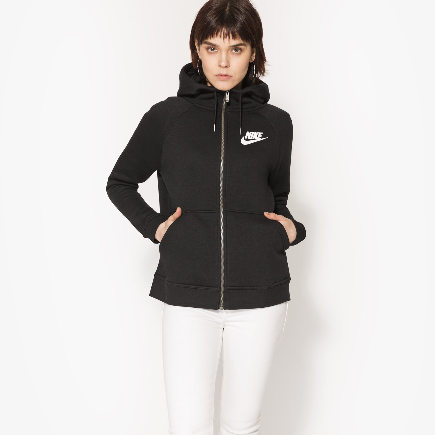 Bluza damska NIKE BLUZA NSW RALLY HOODIE FZ 803601010 CZARNY