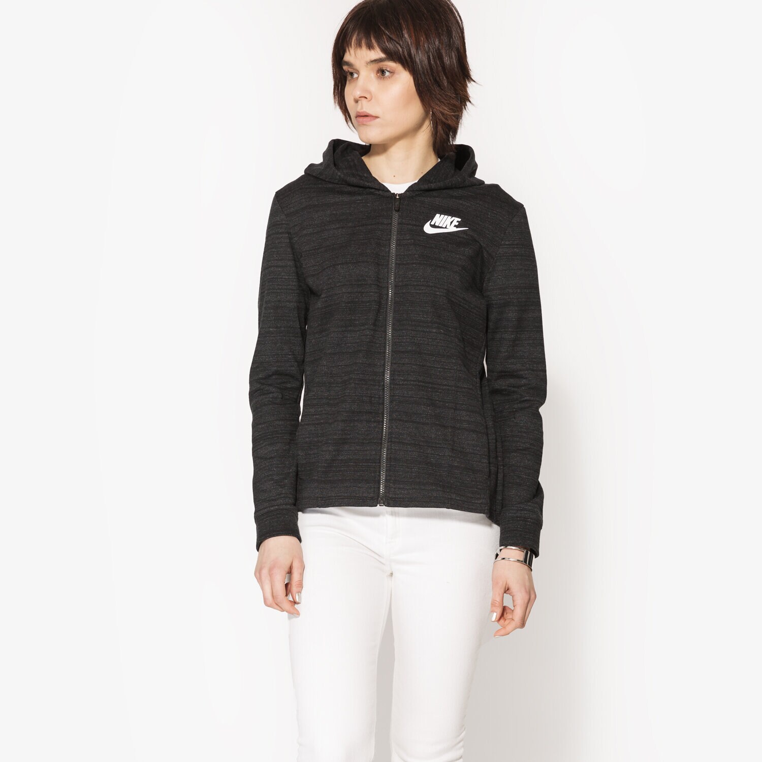 Bluza damska NIKE BLUZA NSW AV15 JKT KNT 837458010 CZARNY
